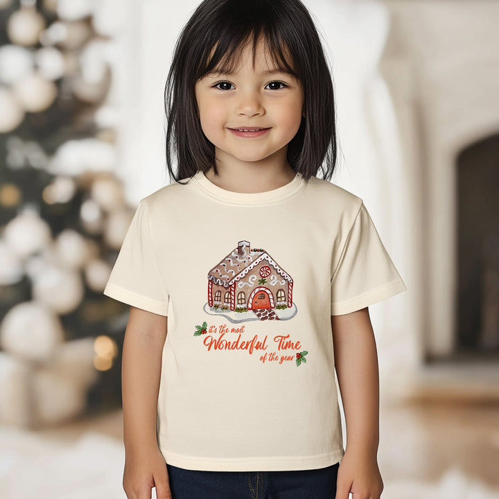 It's The Most Wonderful Time Of The Year - Christmas Toddler Tee - Oatmeal