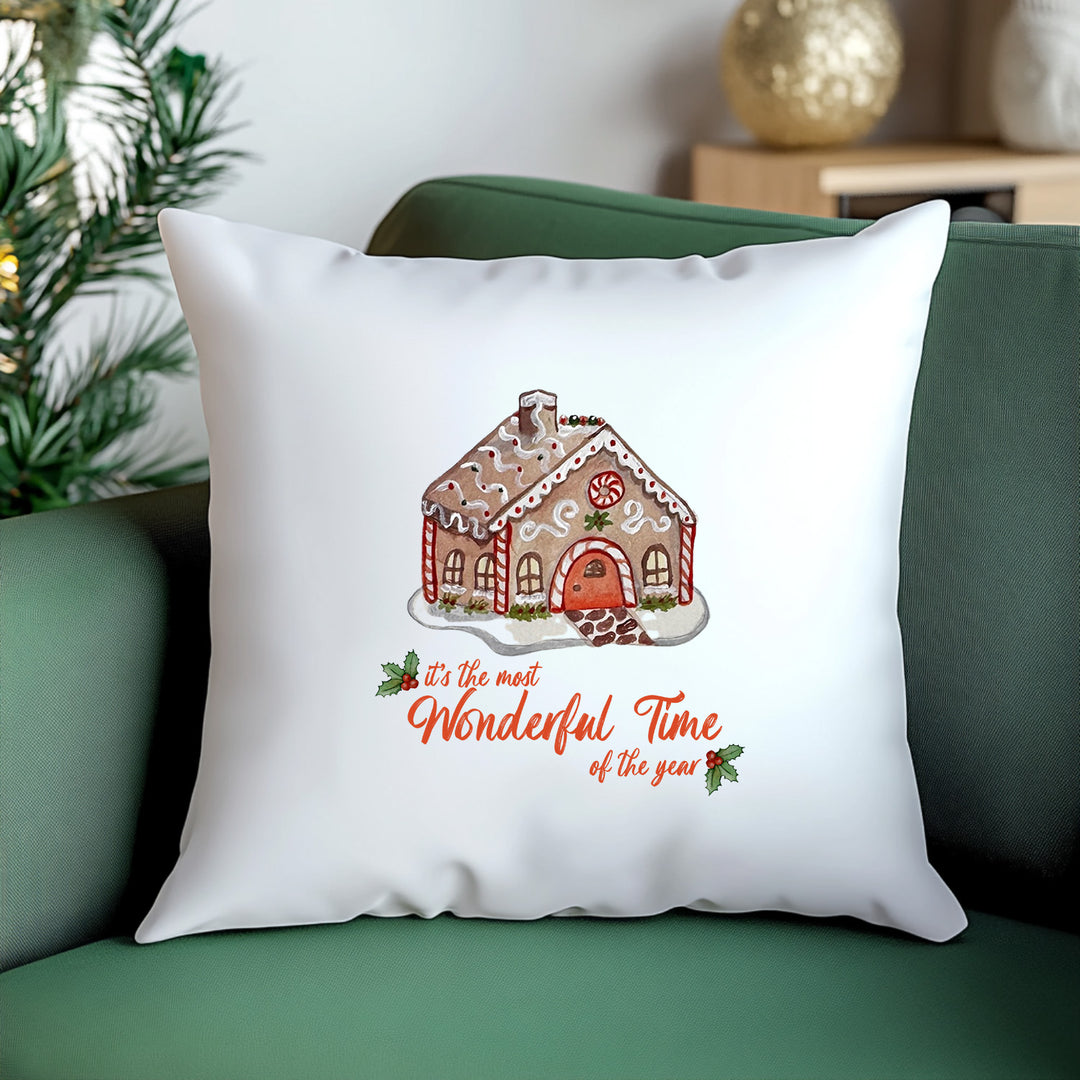 It's The Most Wonderful Time Of The Year Christmas Throw Pillow