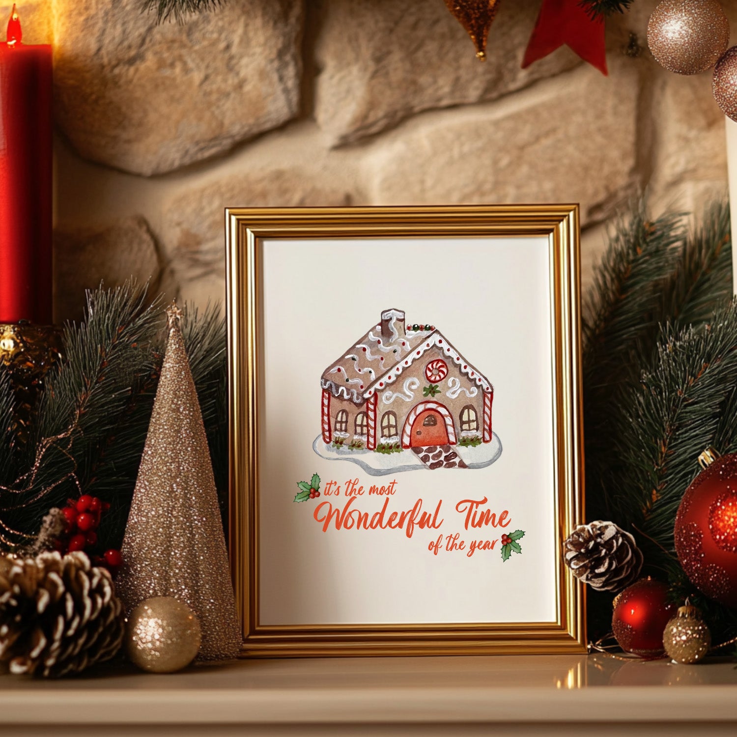 It's The Most Wonderful Time Of The Year Christmas Art Print