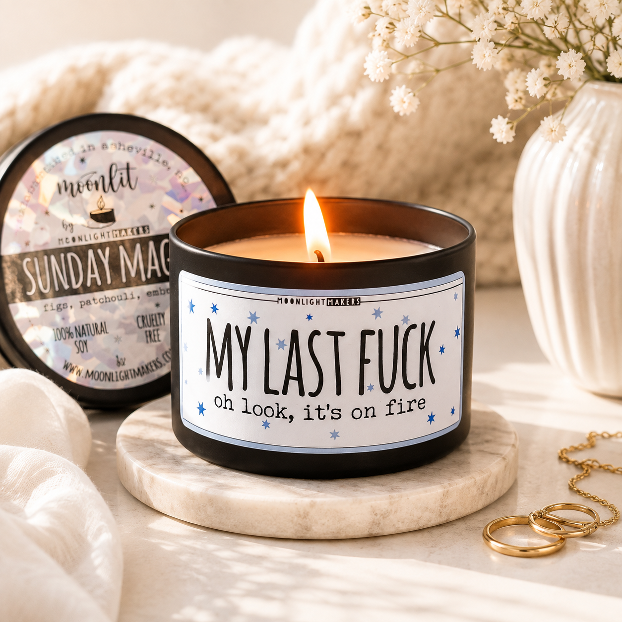 My Last Fuck, Oh look, It's on Fire - 8oz 100% Natural Soy Wax Candle