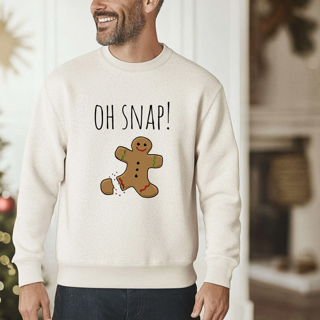 Oh Snap - Christmas Unisex Sweatshirt - Oatmeal