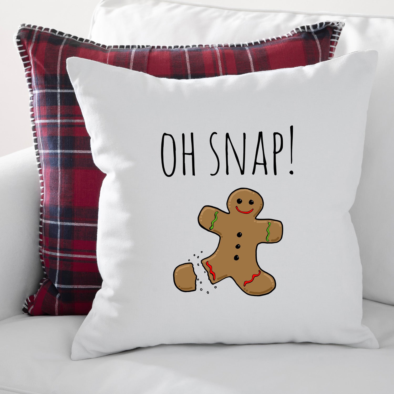 Oh Snap! Christmas Throw Pillow