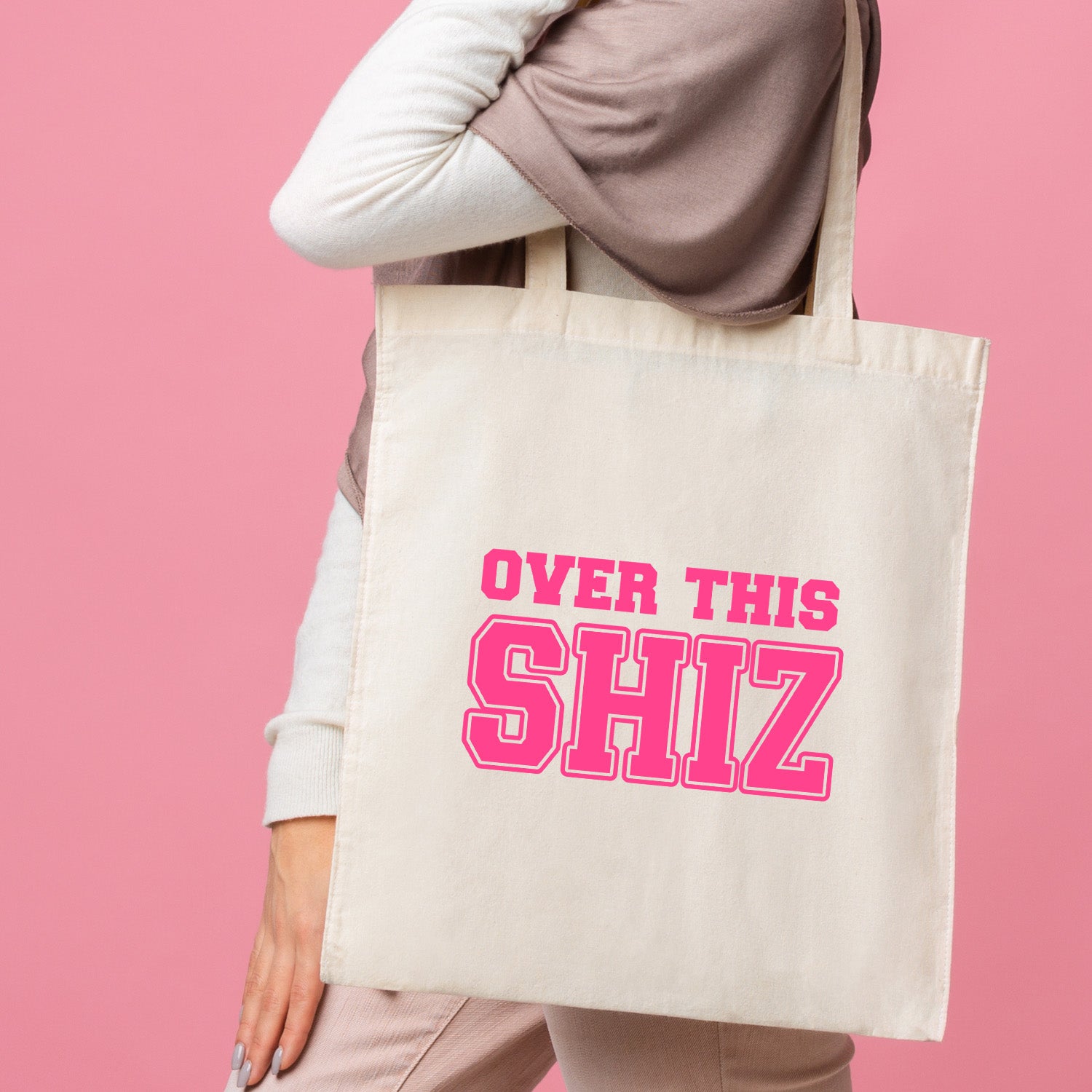 Over This Shiz - Wicked Inspired Full Color Tote