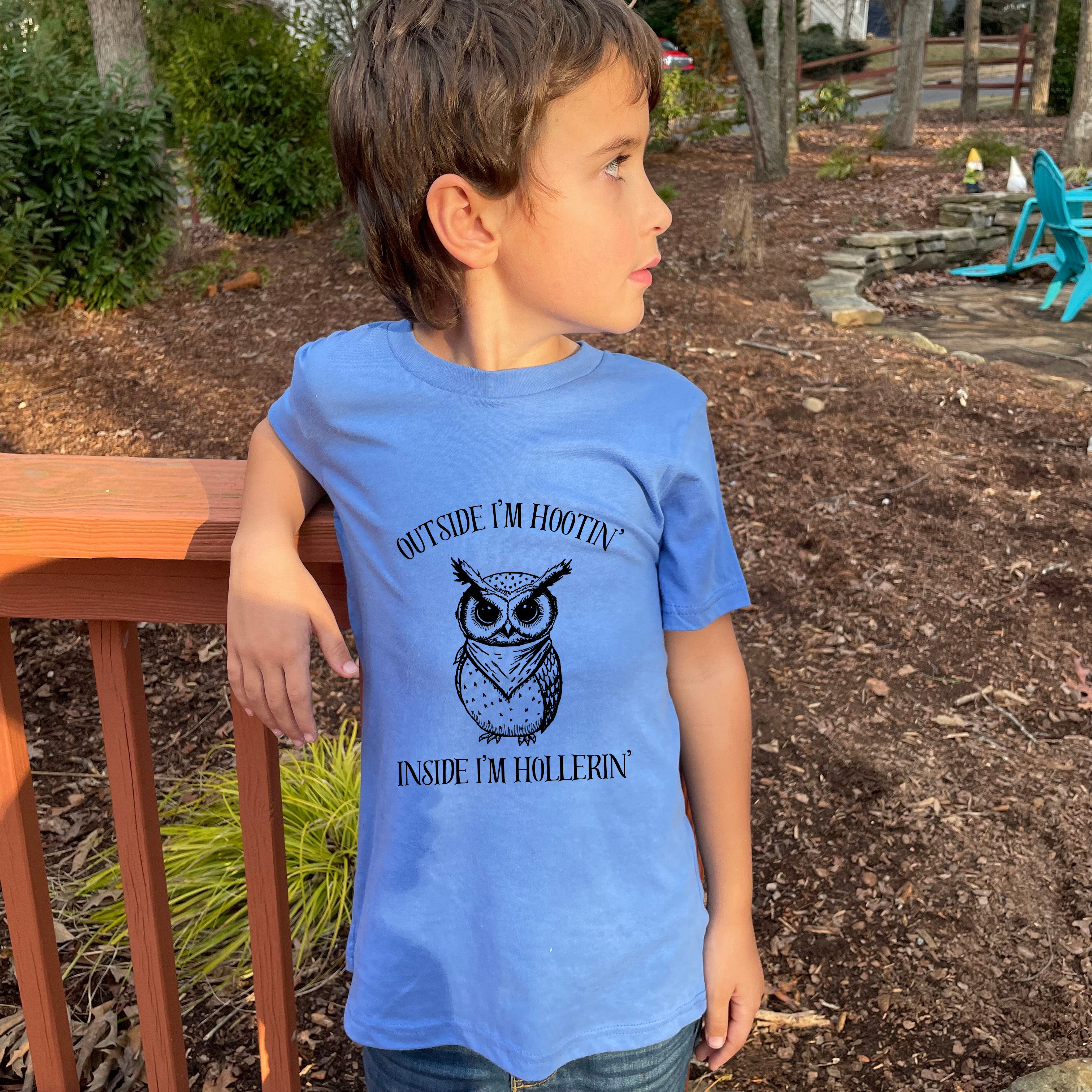 Outside I'm Hootin' Inside I'm Hollerin' - Kid's Tee