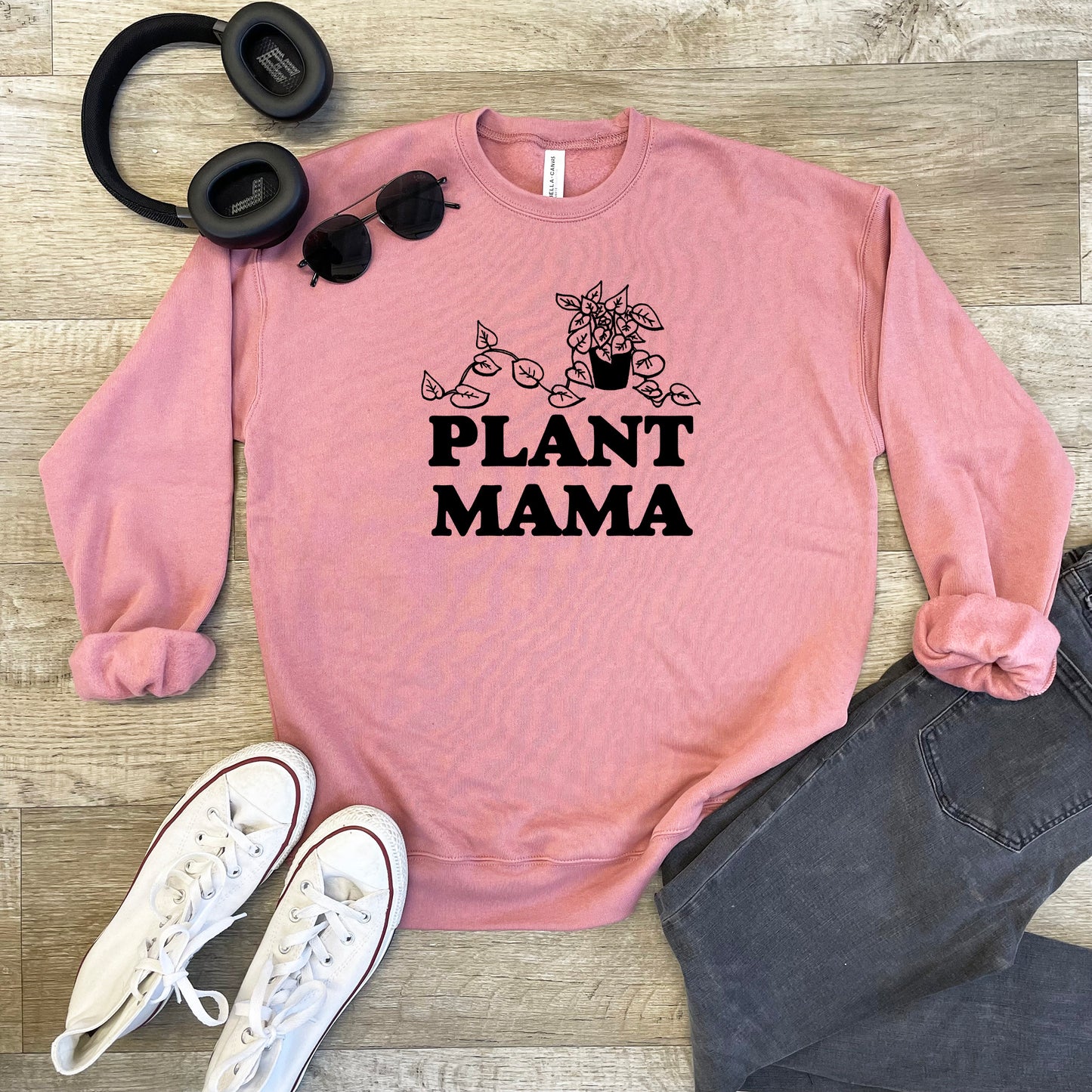 Plant Mama - Unisex Sweatshirt - Heather Gray, Dusty Blue, Mauve, or Gold