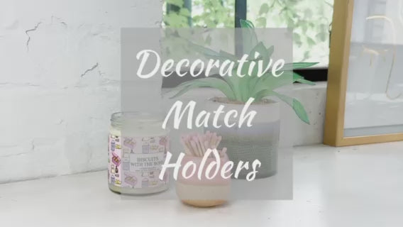 Wicked Inspired Set of Match Holders With Matches - Pink + Green