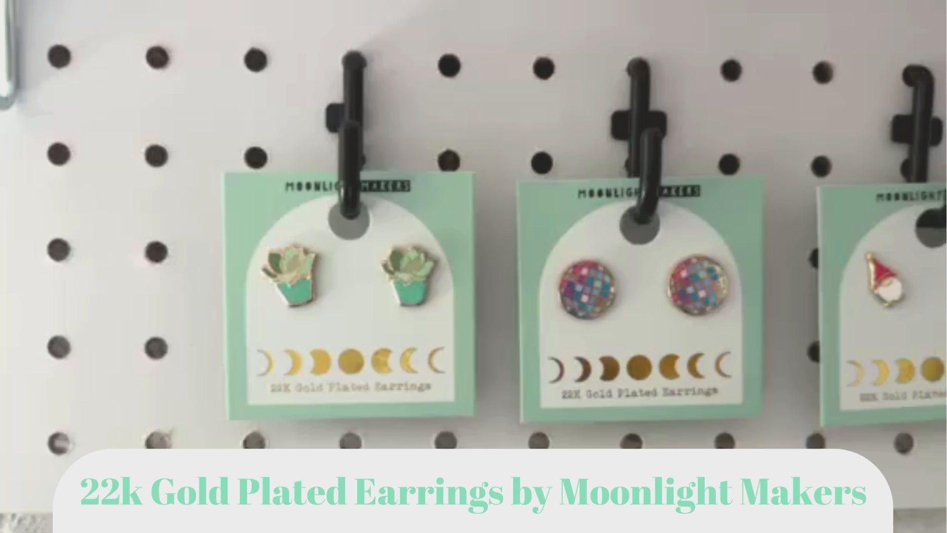 Boba Tea Earrings - 22k Gold Plated Studs