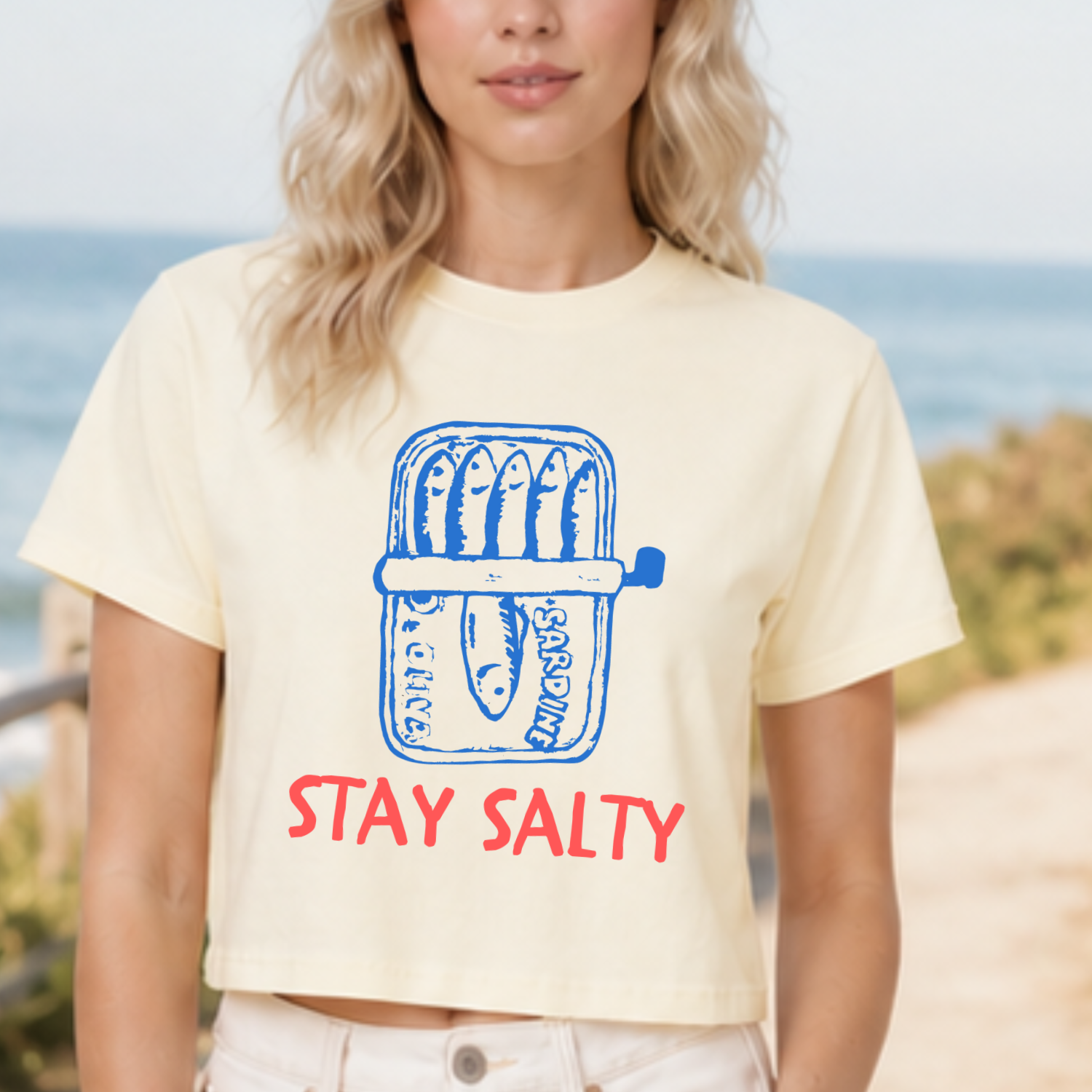 Stay Salty - Women's Crop Tee