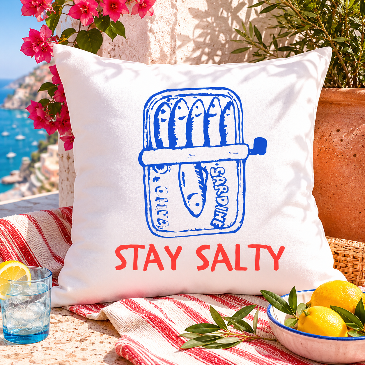 Stay Salty Throw Pillow