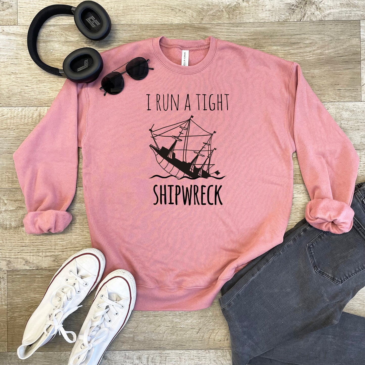 Shrimpin' Ain't Easy - Unisex Sweatshirt - Heather Gray, Dusty Blue, Mauve, or Gold