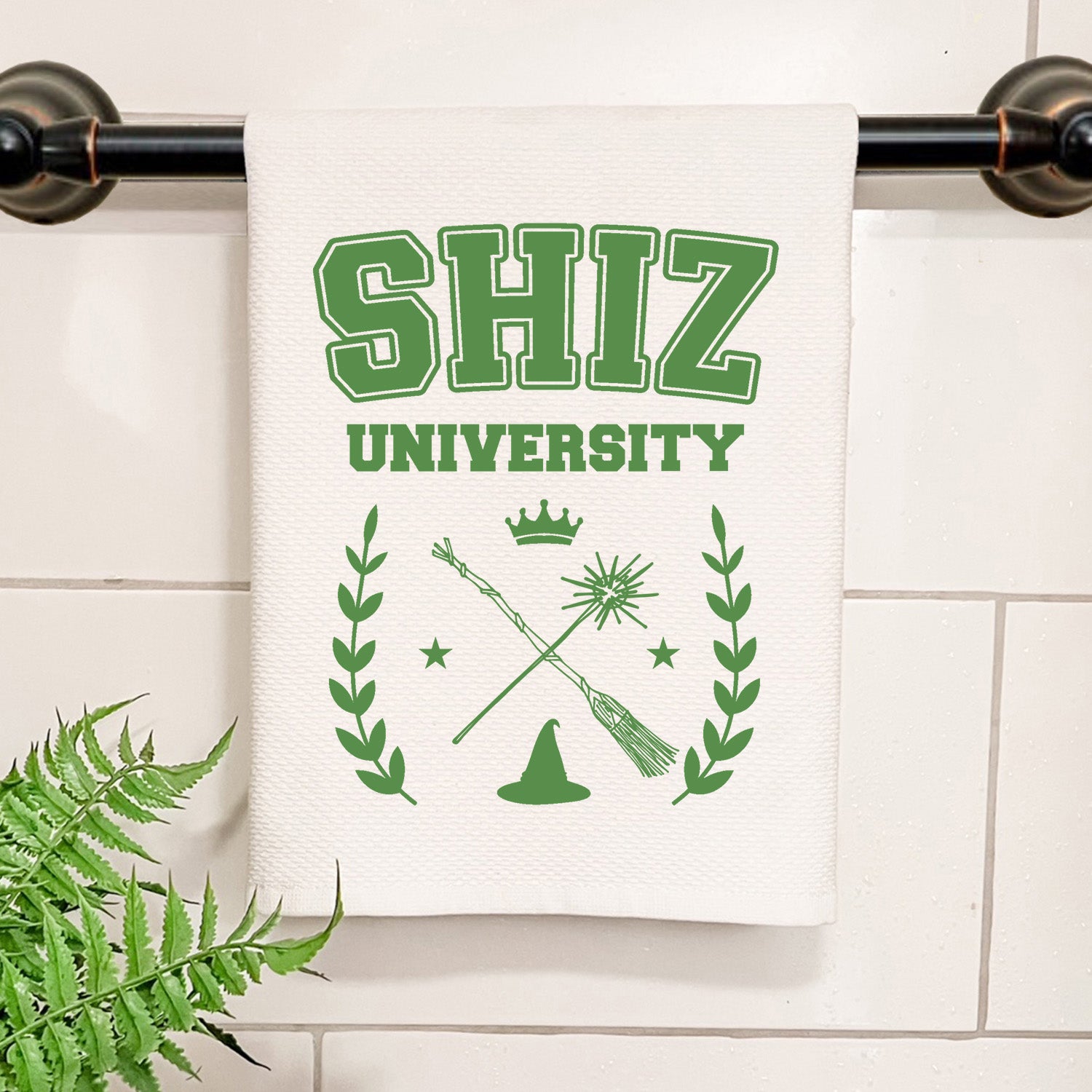 Full Color Wicked Inspired Kitchen Towel - Shiz University