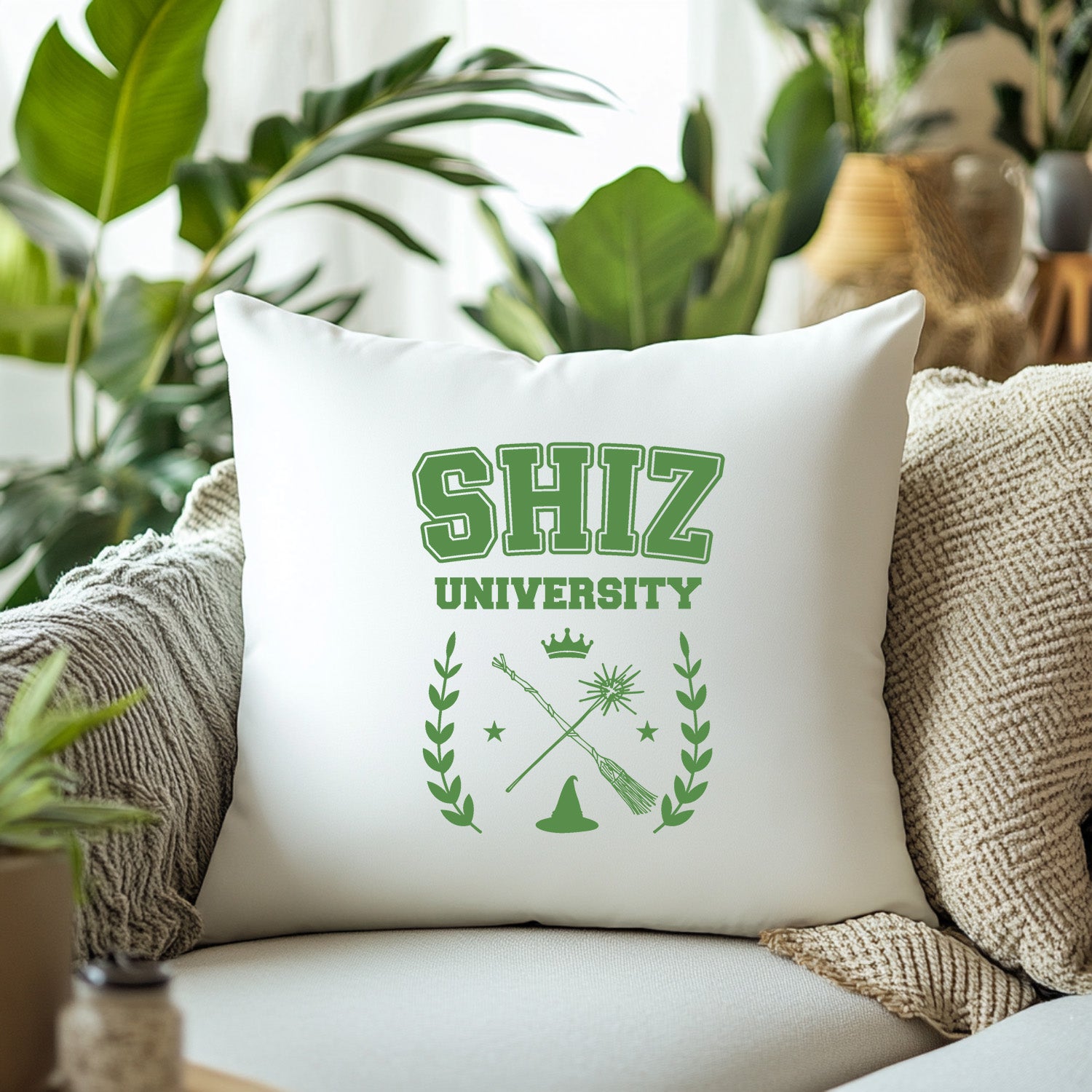 Shiz University - Wicked Inspired Throw Pillow
