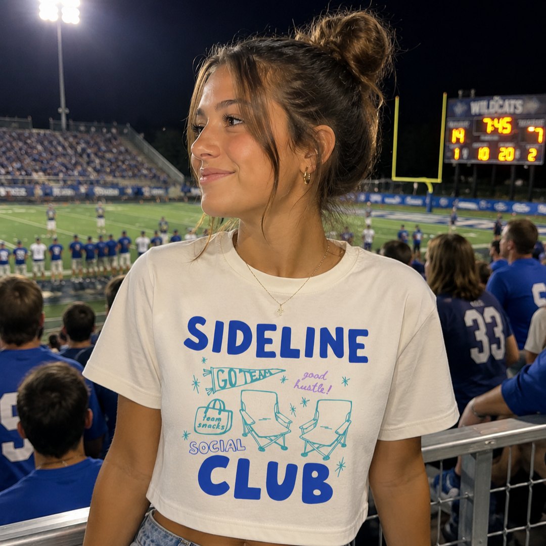 Sideline Social Club - Women's Crop Tee
