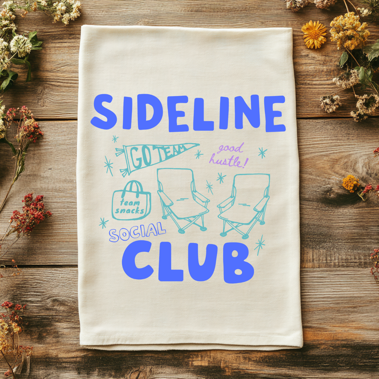 Sideline Social Club Kitchen Towel