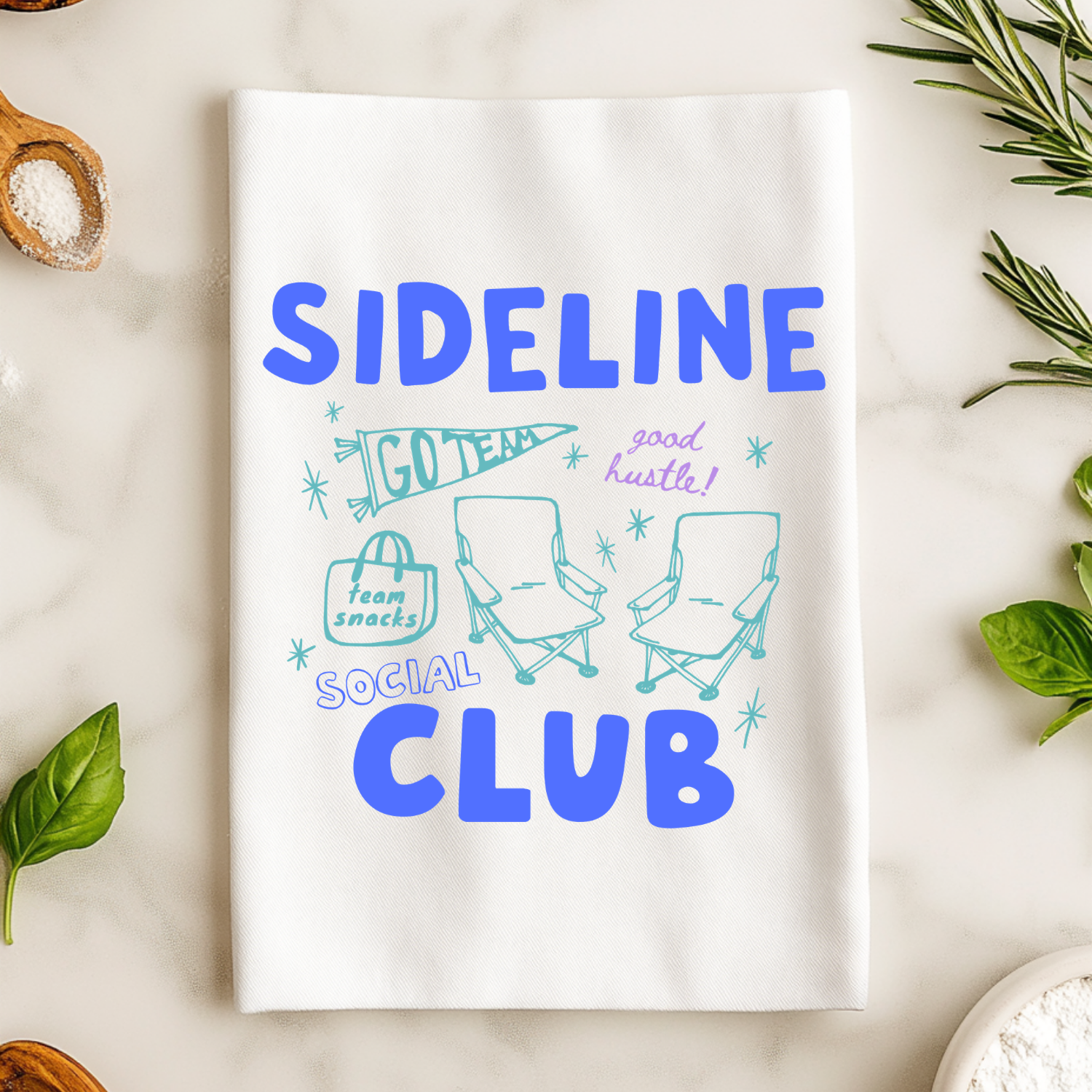 Sideline Social Club Kitchen Towel