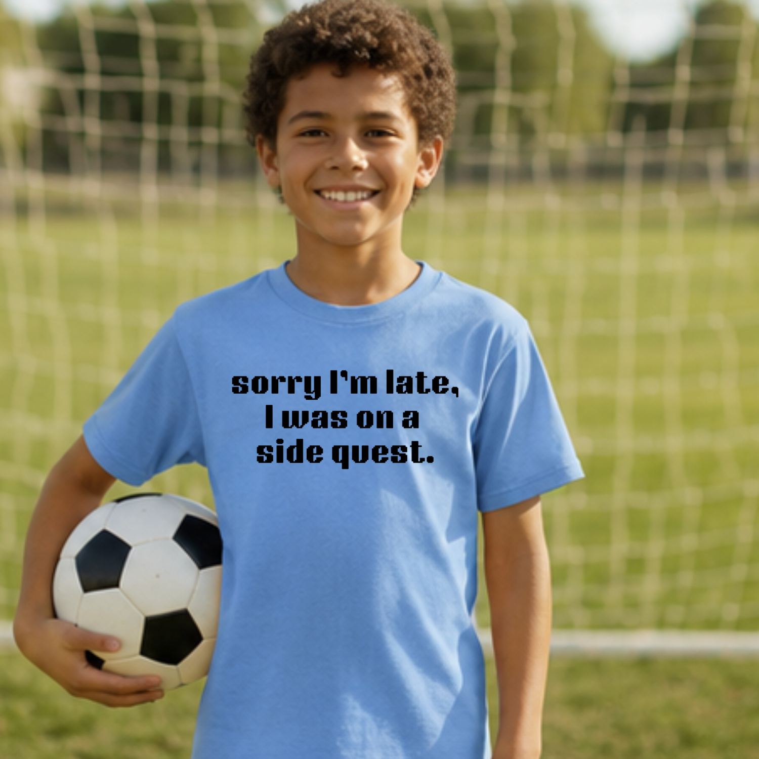 Sorry I'm Late, I Was On A Sidequest - Kid's Tee