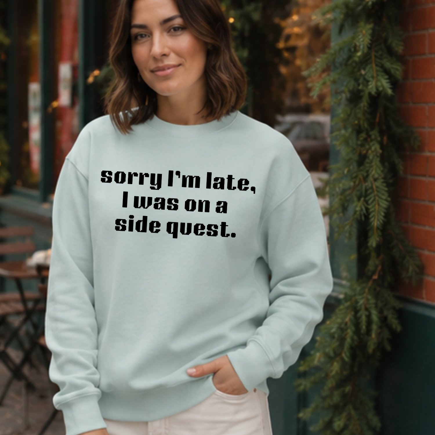 Sorry I'm Late, I Was On A Side Quest - Unisex Sweatshirt