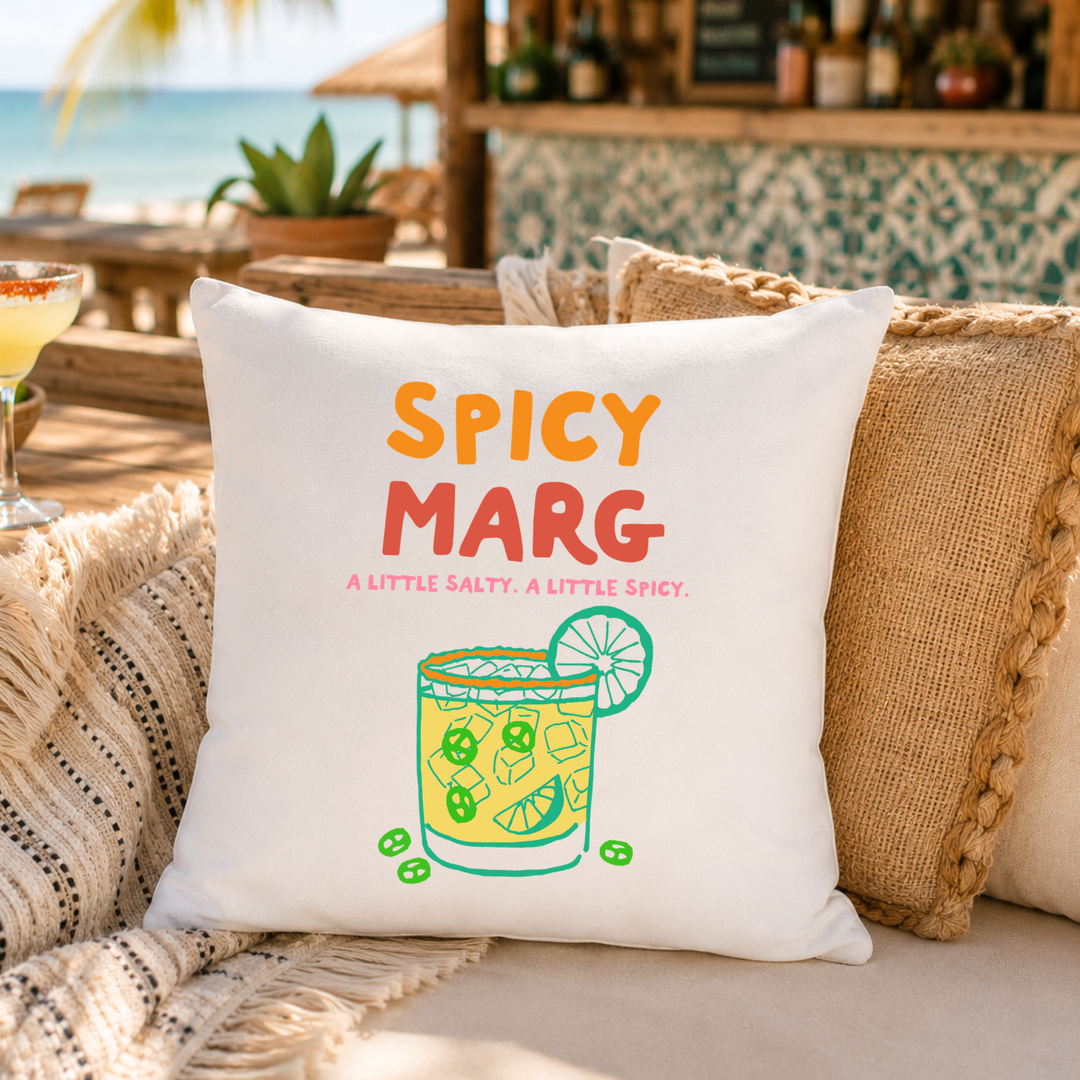 Spicy Marg Throw Pillow