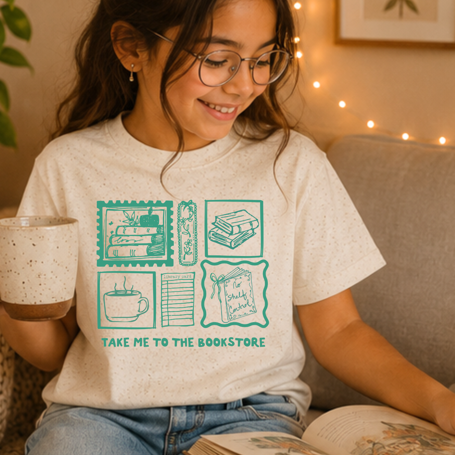 Take Me To The Bookstore Kid's Tee
