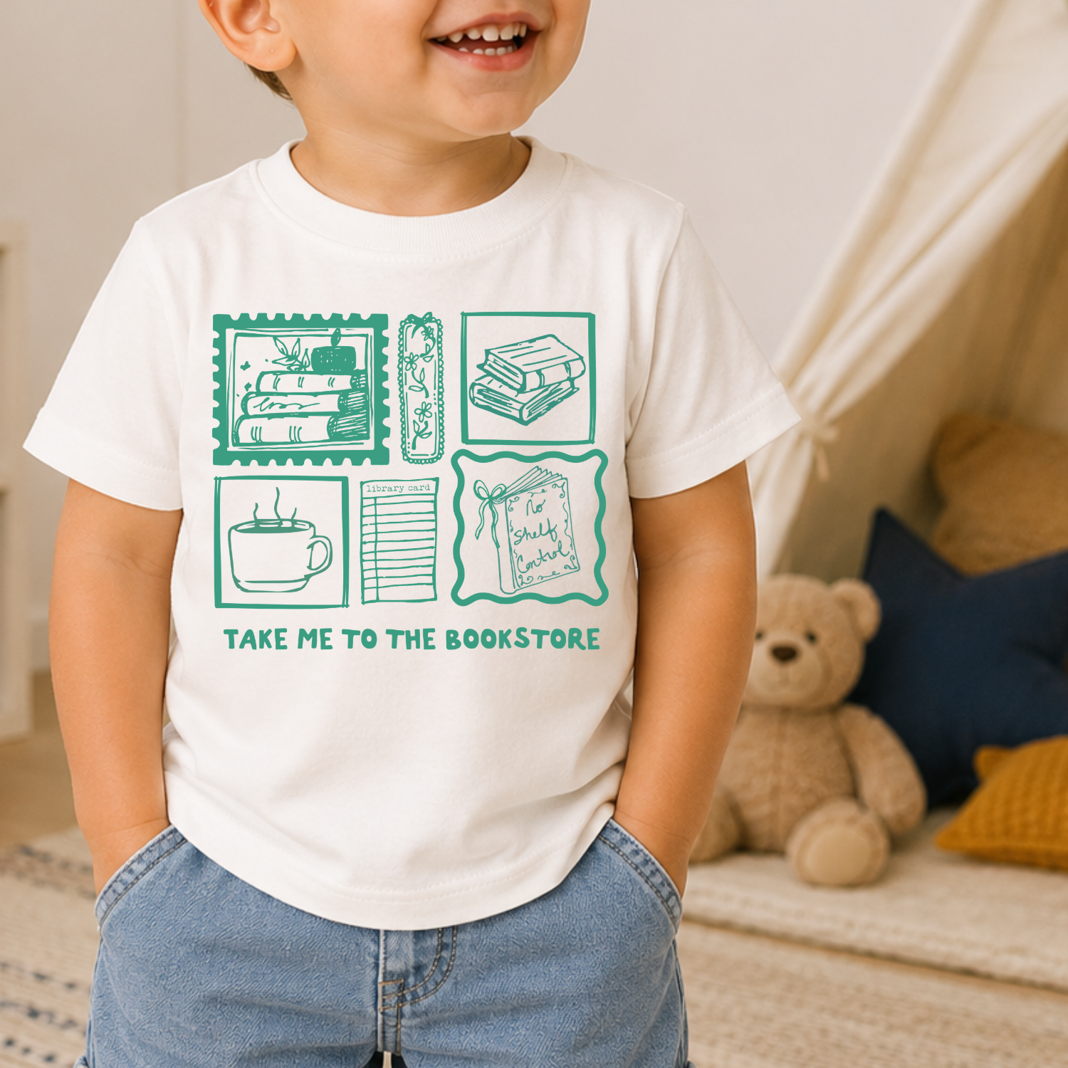 Take Me To The Bookstore Toddler Tee