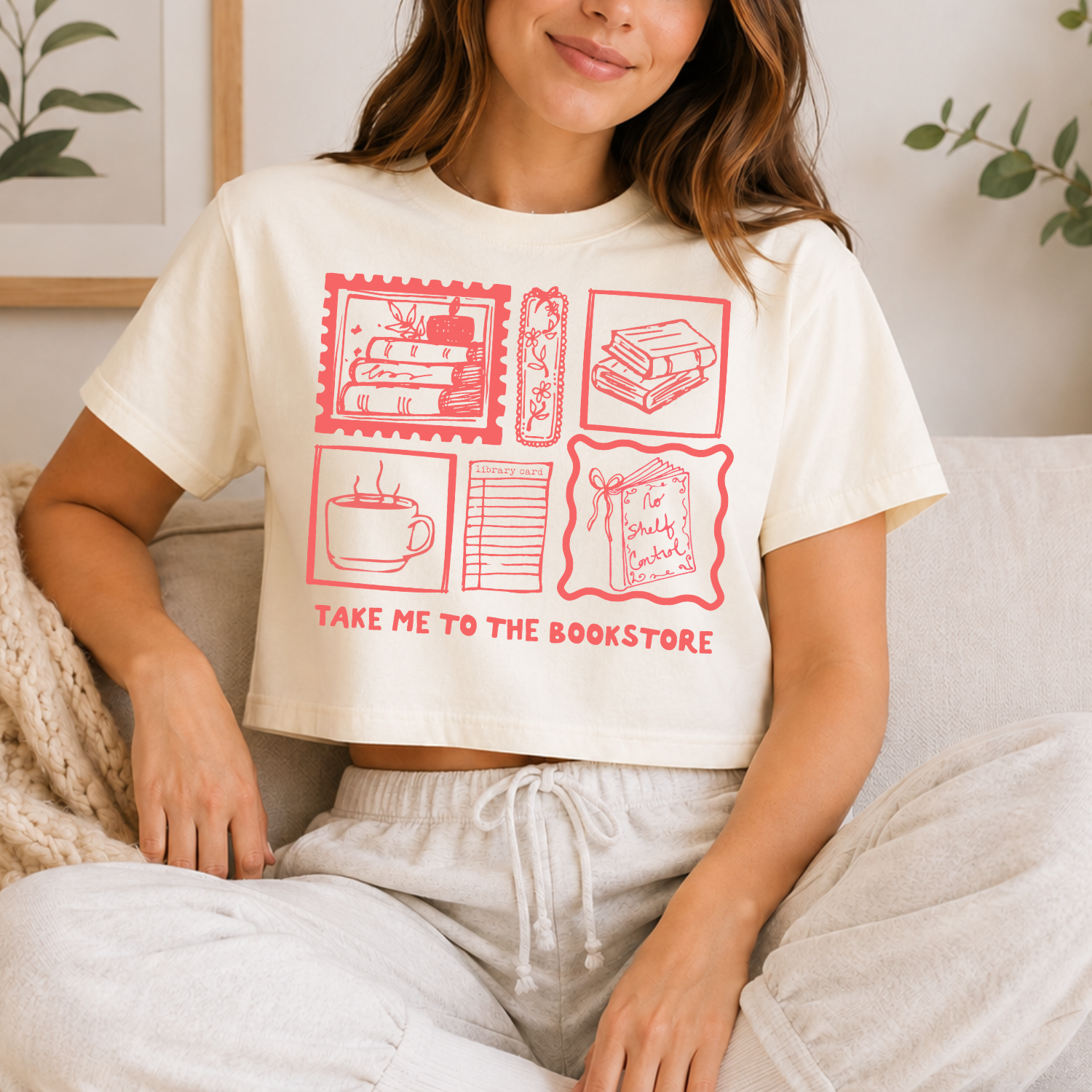 Take Me To The Bookstore - Women's Crop Tee