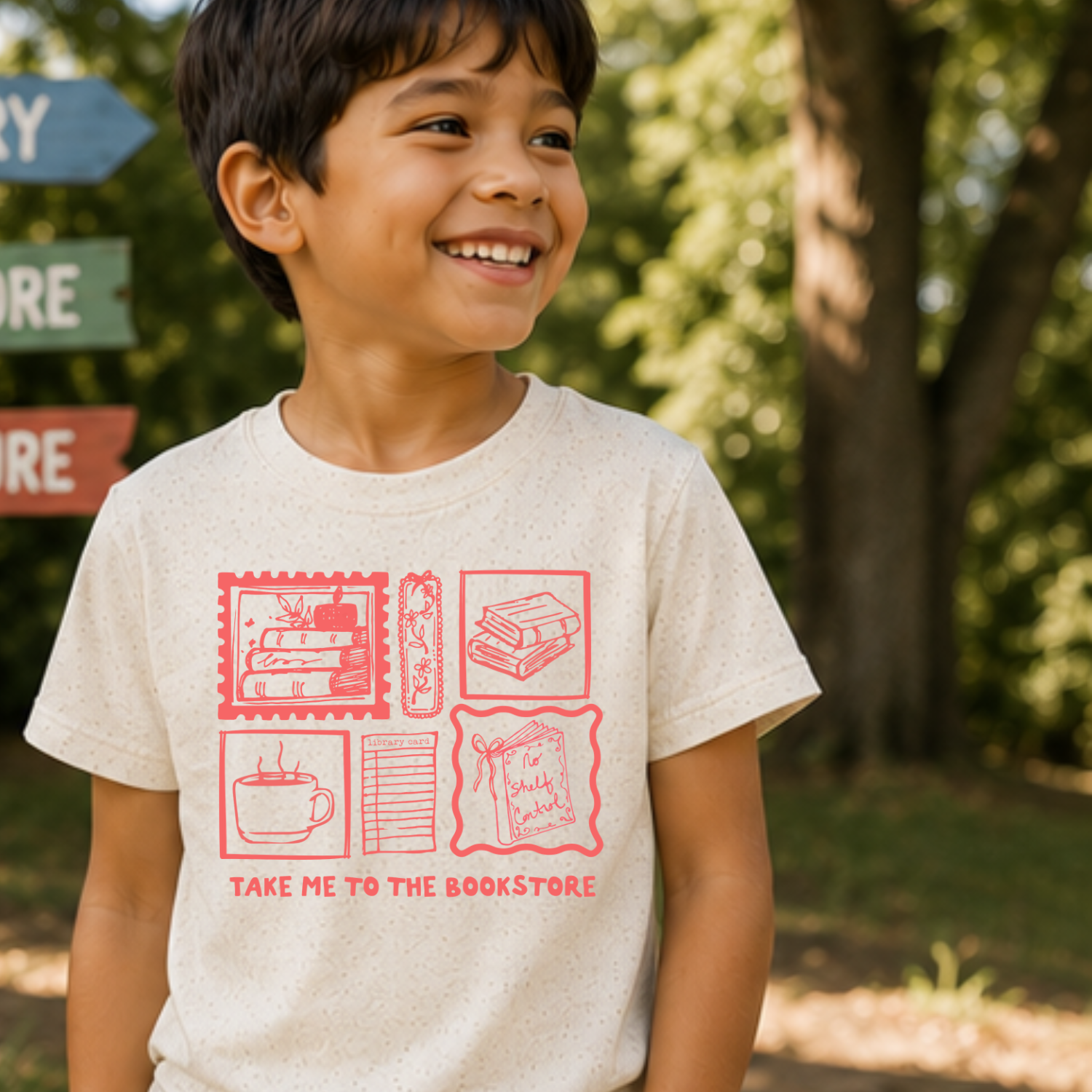 Take Me To The Bookstore Kid's Tee