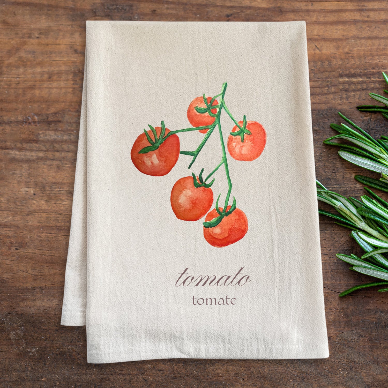 Tomato - Watercolor Kitchen Towel