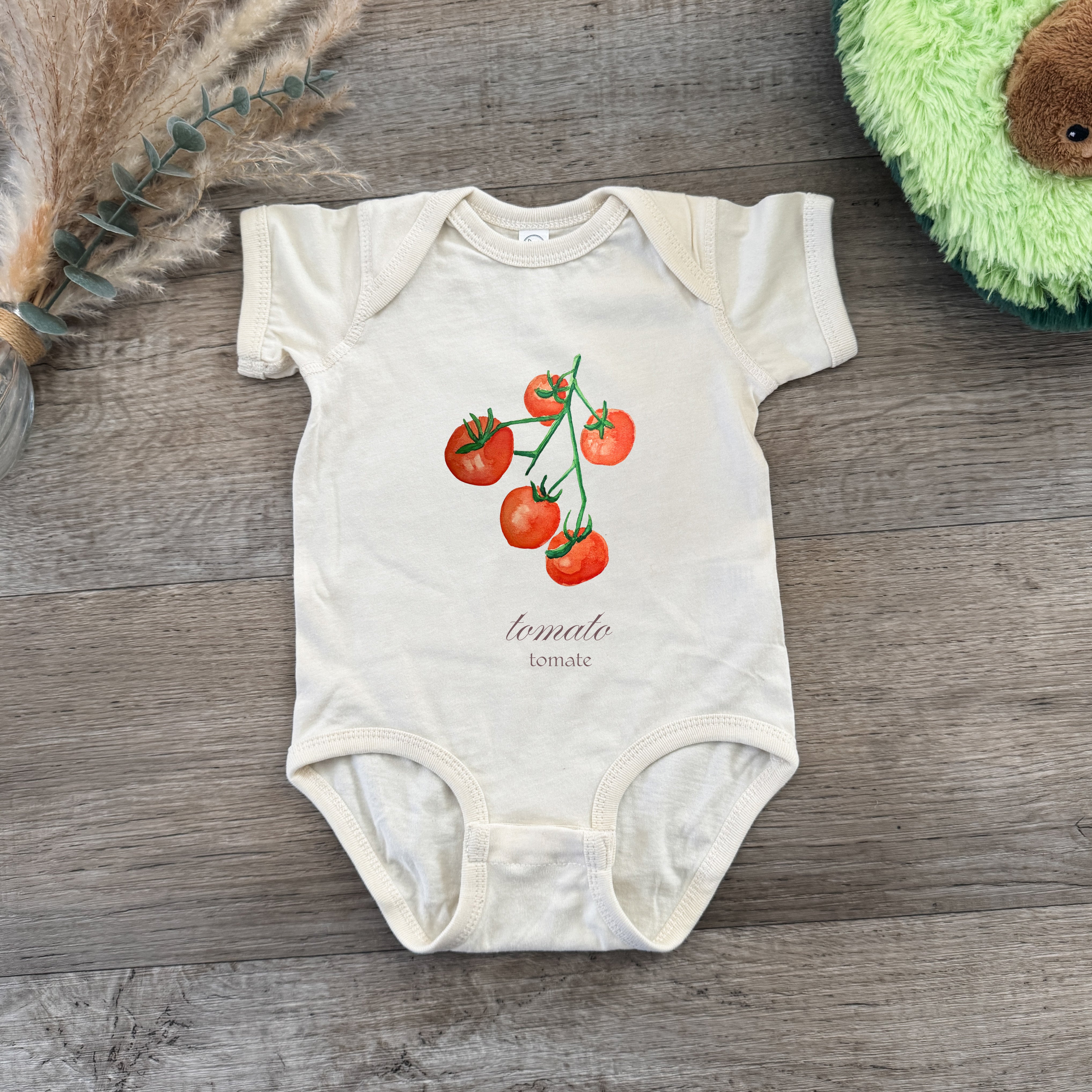 Tomato - Baby Onesie - Oatmeal