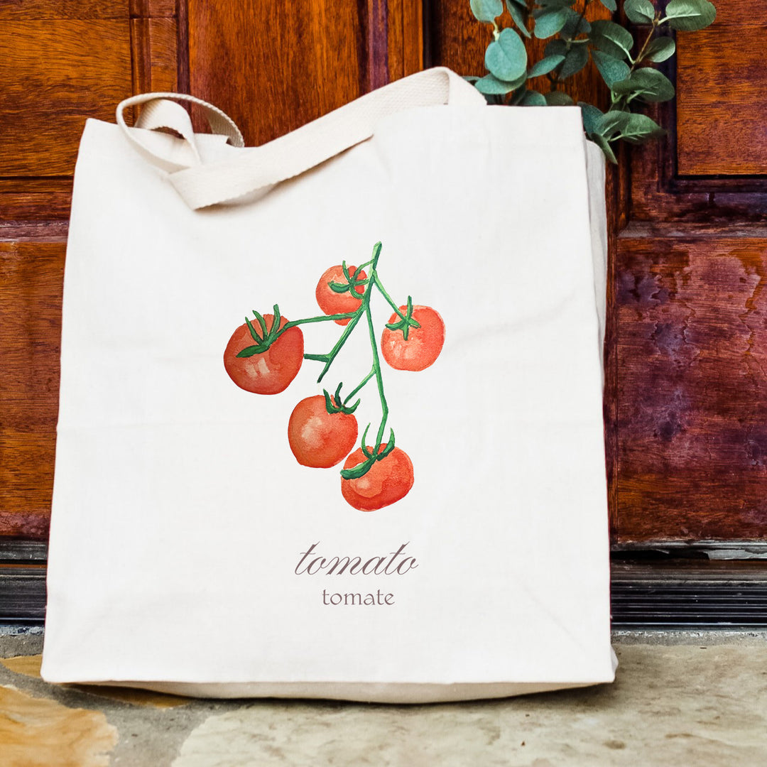 Tomato Watercolor Tote Bag