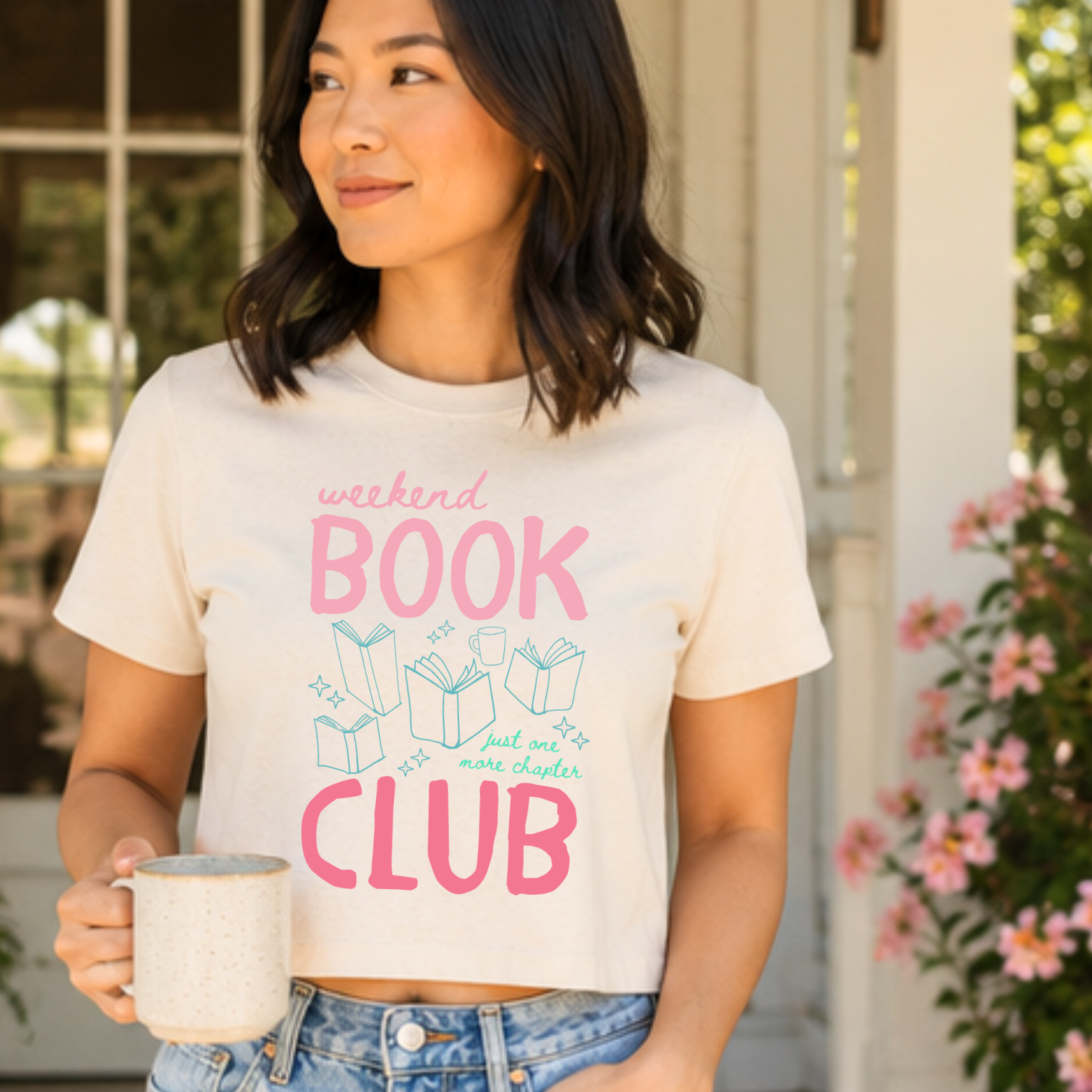 Weekend Book Club - Women's Crop Tee