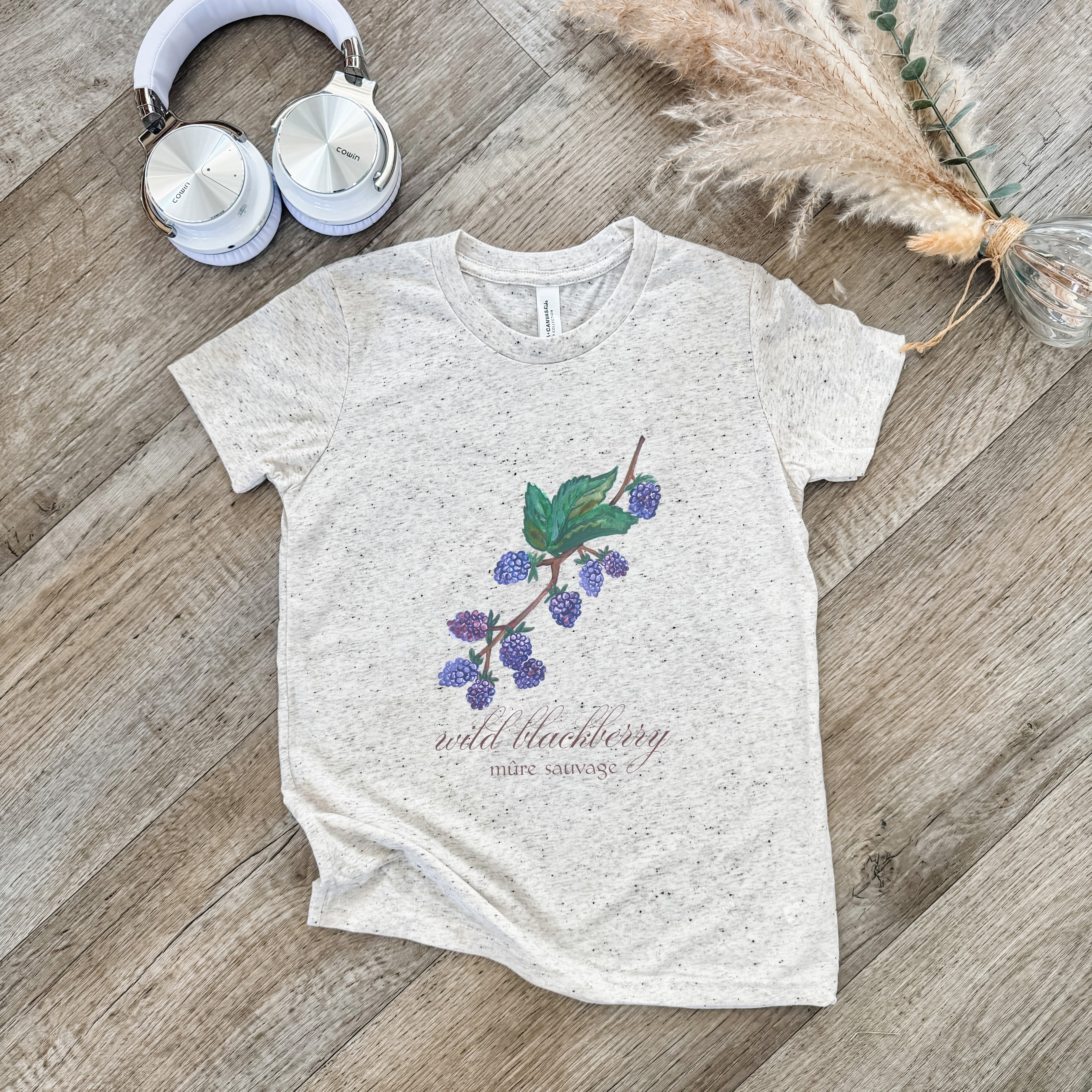 Wild Blackberry - Kid's Tee - Oatmeal