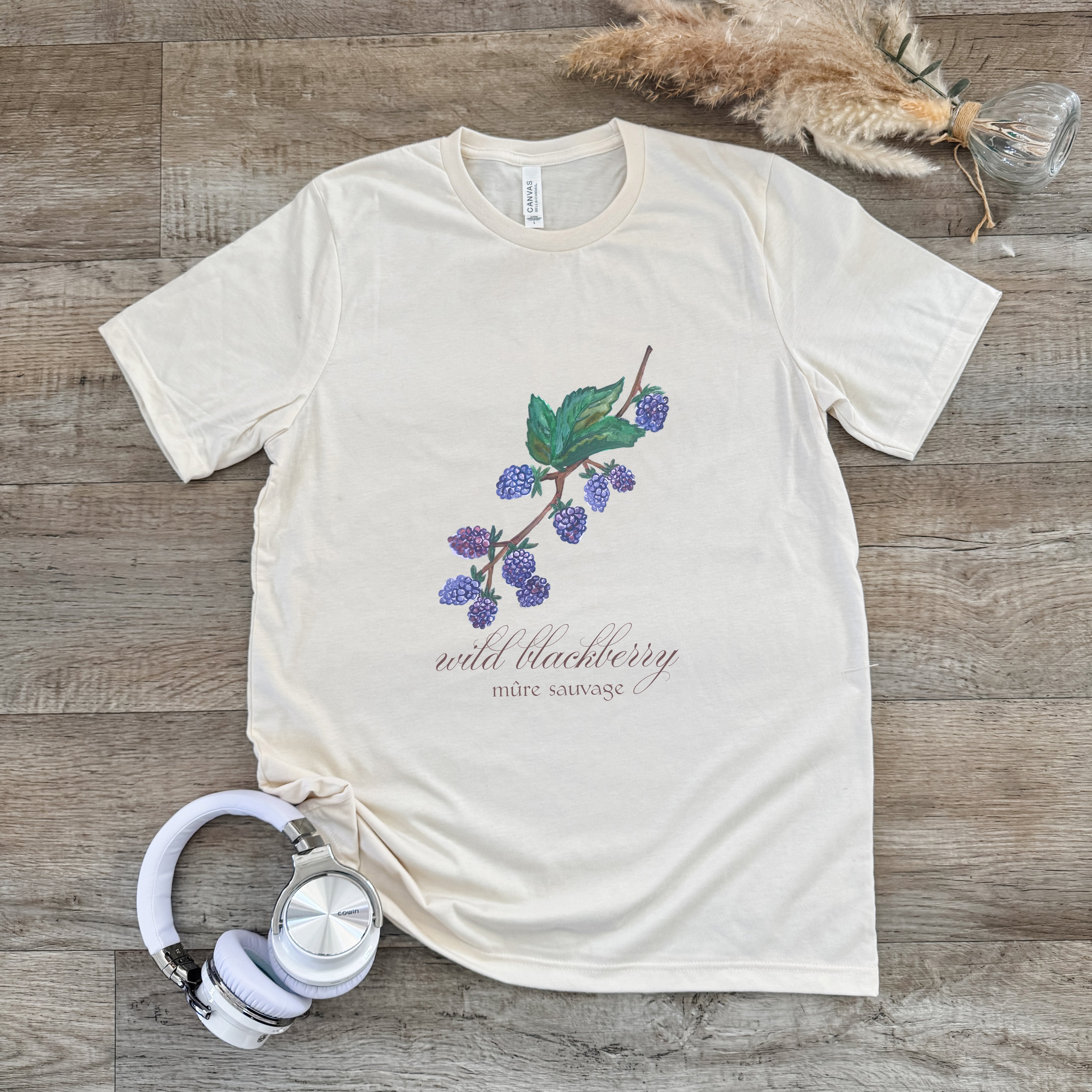 Wild Blackberry - Men's / Unisex Tee - Oatmeal