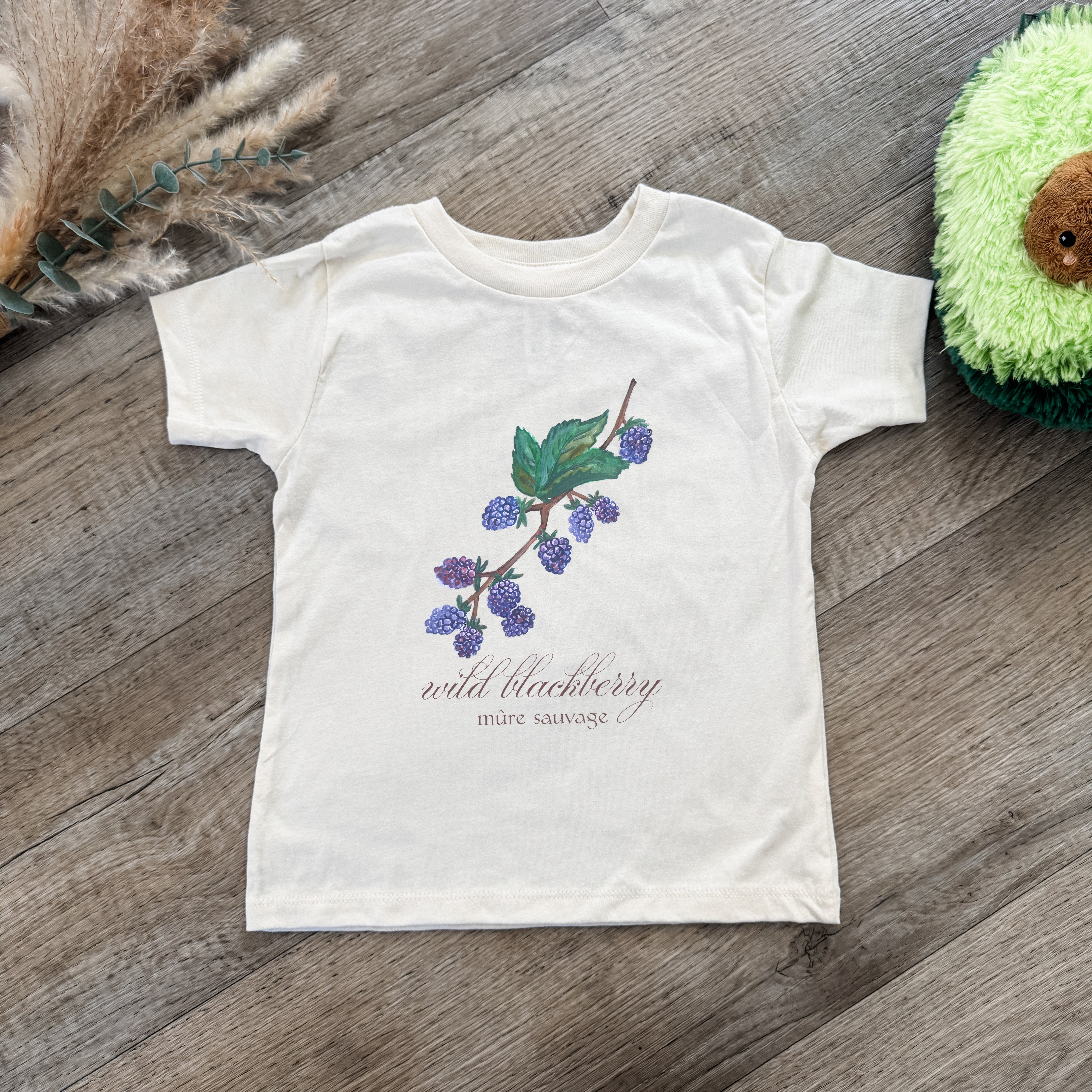 Wild Blackberry - Toddler Tee - Oatmeal