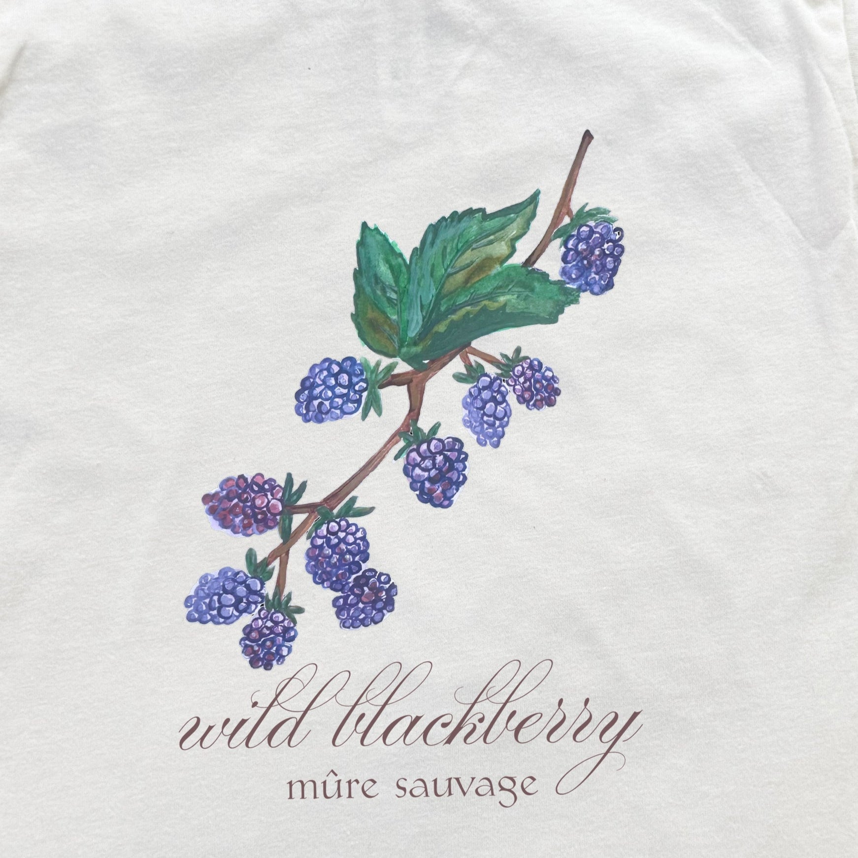 Wild Blackberry - Toddler Tee - Oatmeal