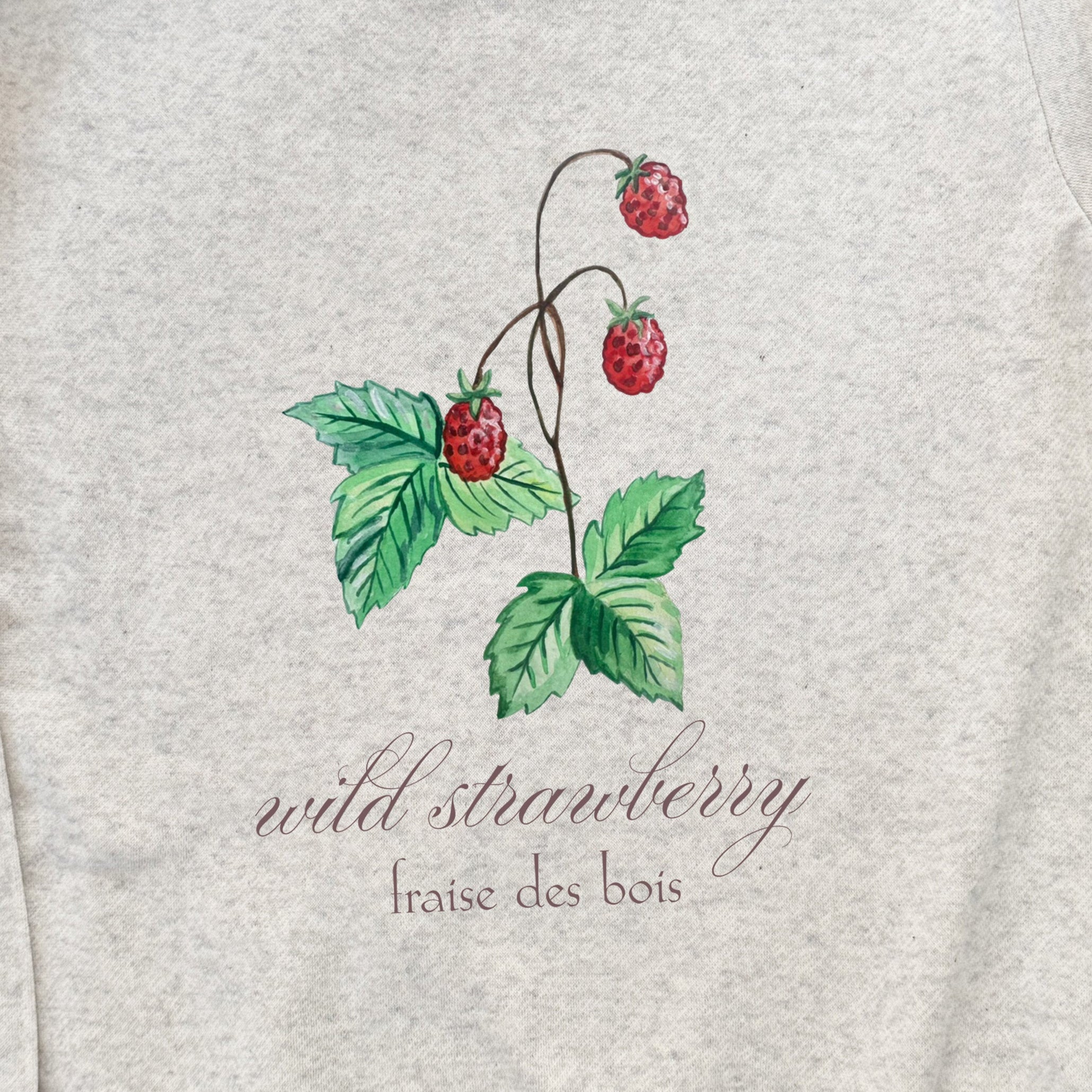 Wild Strawberry - Kid's Sweatshirt - Oatmeal
