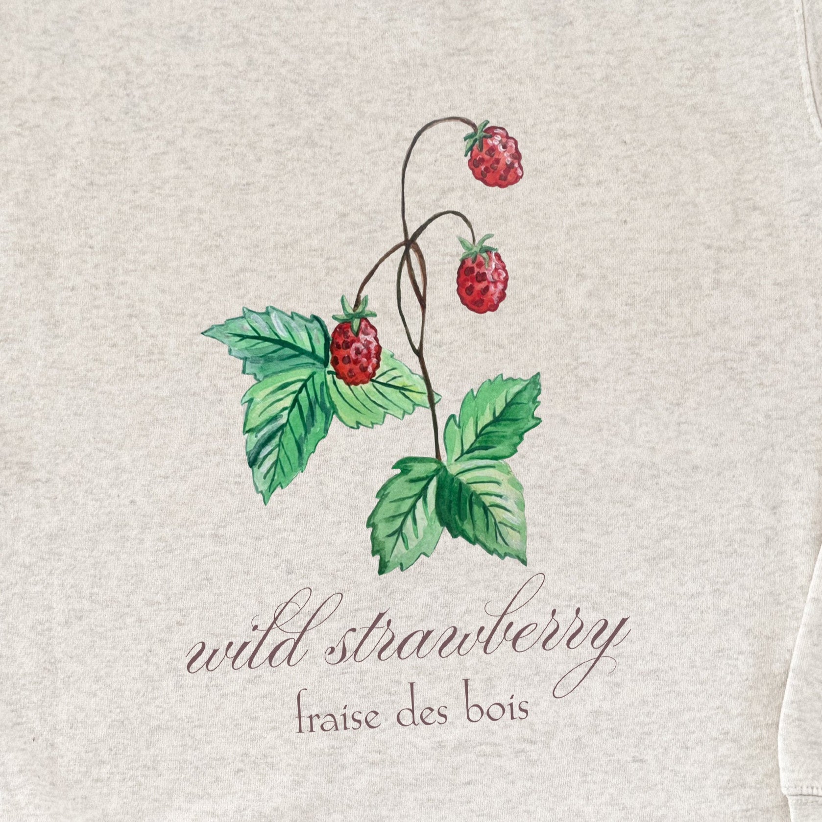 Wild Strawberry - Unisex Sweatshirt - Oatmeal