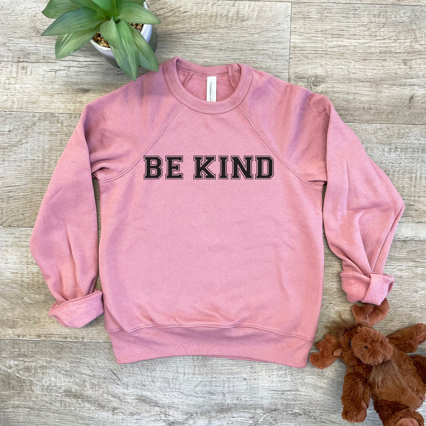 Be Kind - Feel Good Collection - Kid's Sweatshirt - Heather Gray or Mauve