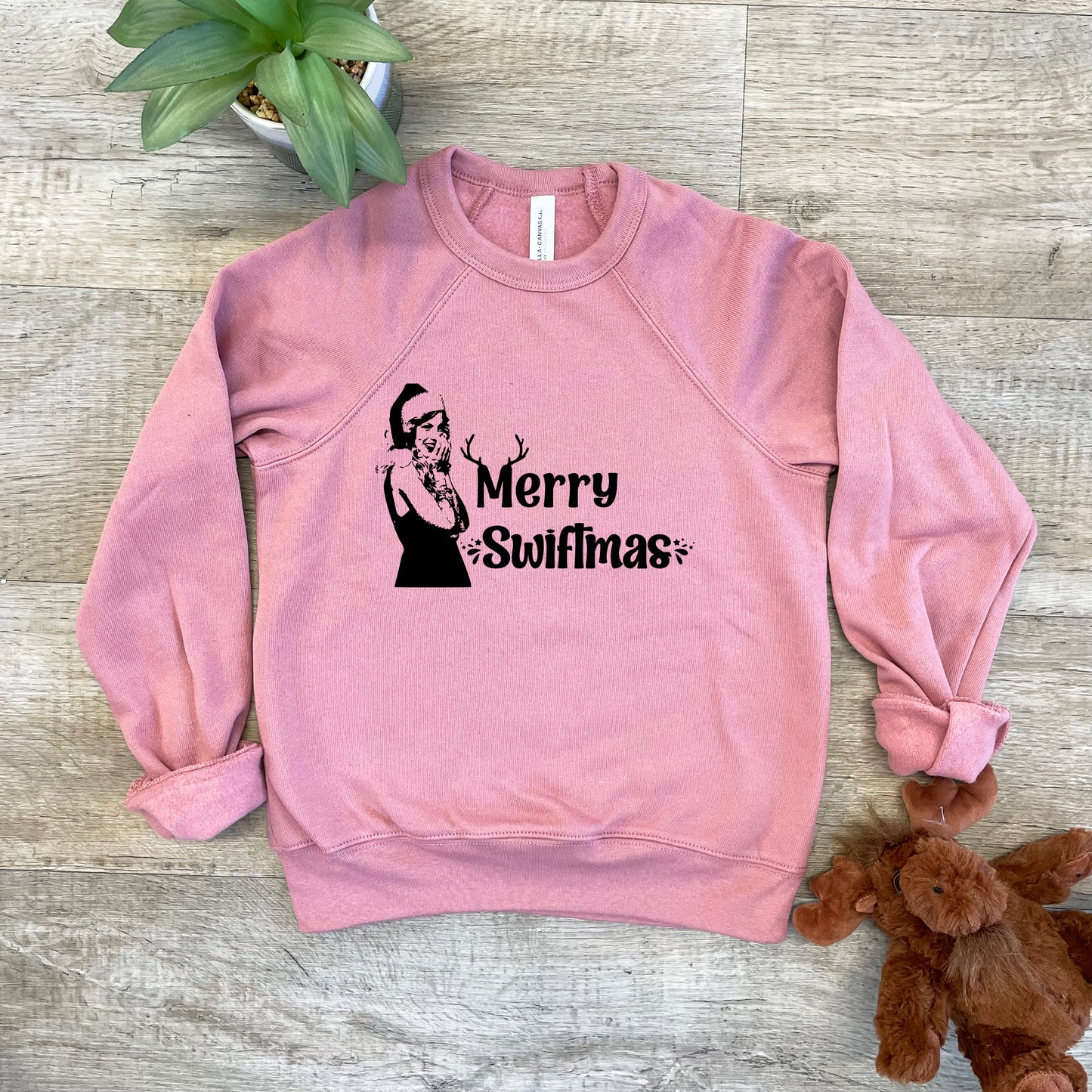 Merry Swiftmas - Kid's Sweatshirt - Heather Gray or Mauve