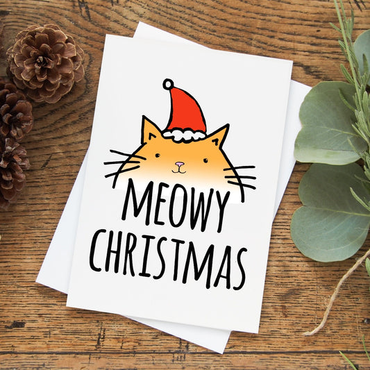 Meowy Christmas - Holiday Greeting Card