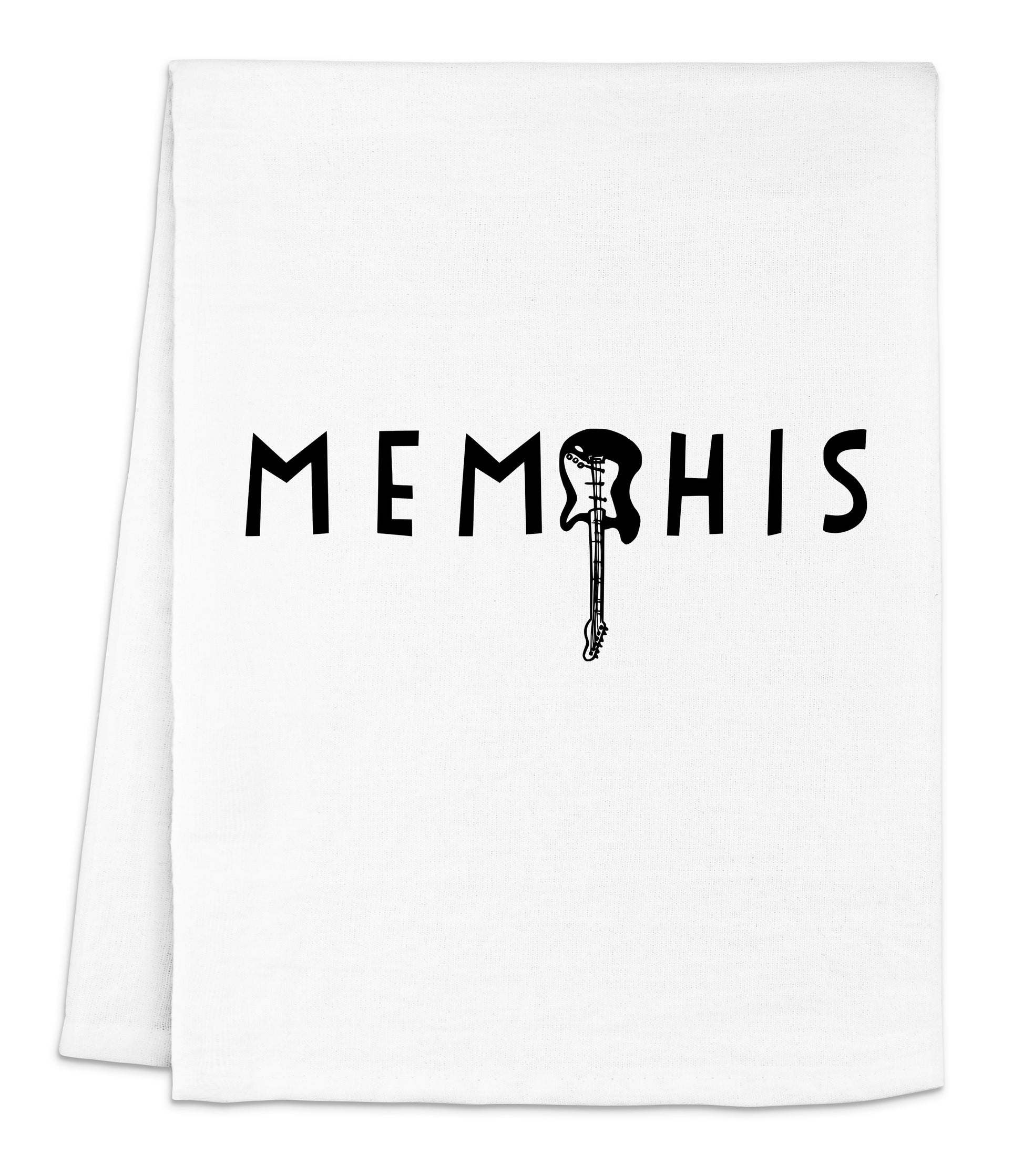 a white dish towel with the word meohis printed on it