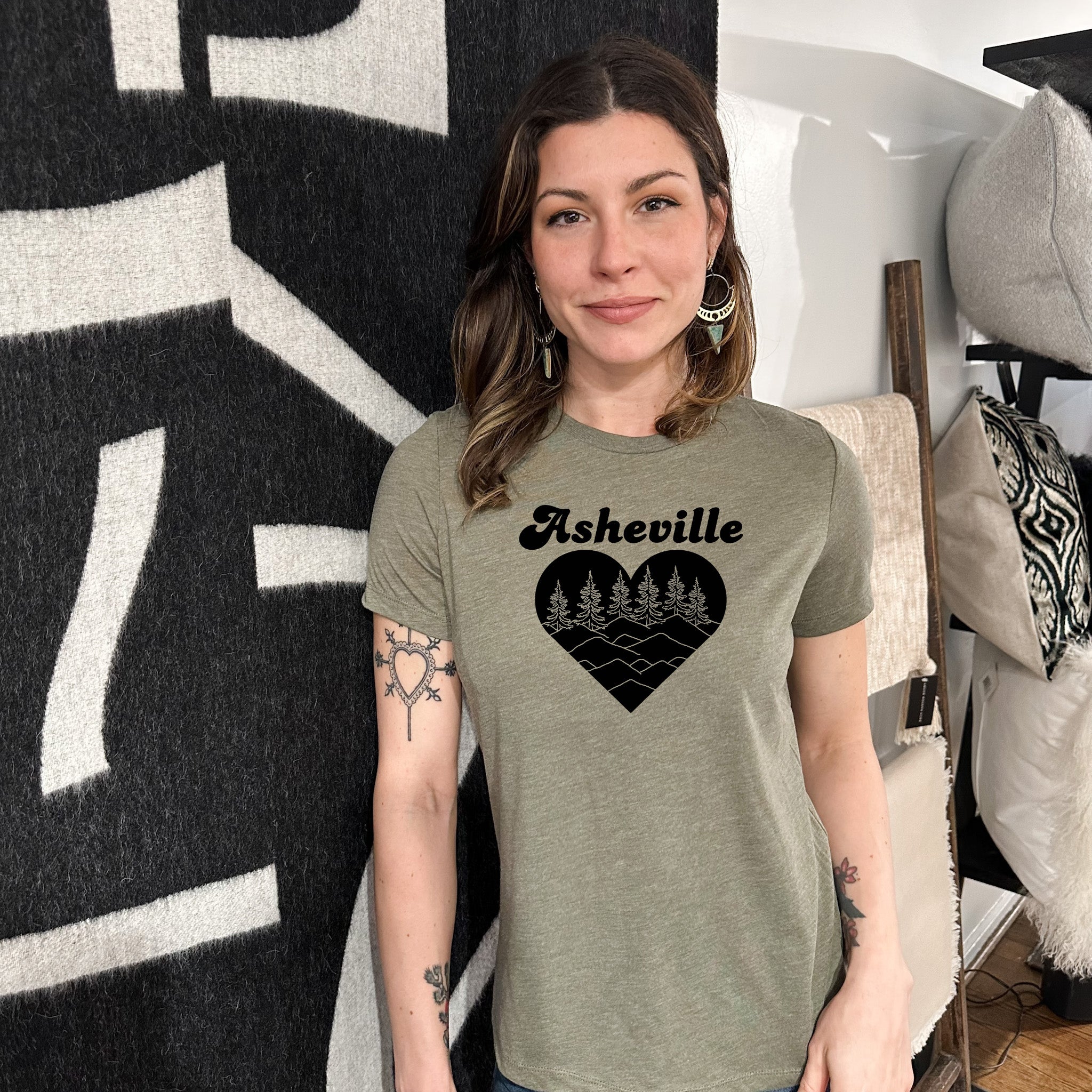 Asheville Heart - Women's Crew Tee