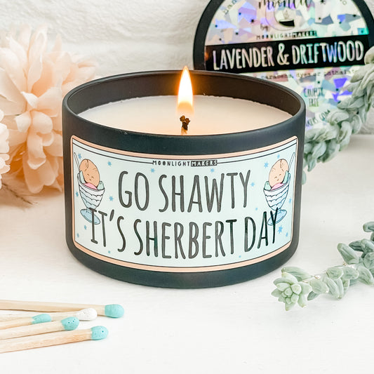Go Shawty It's Sherbert Day - 8oz Candle - Choose Your Scent - 100% Natural Soy Wax