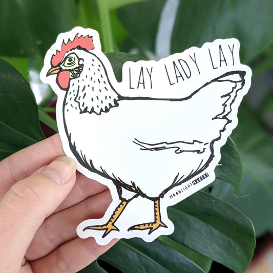 Lay Lady Lay - Die Cut Sticker - MoonlightMakers