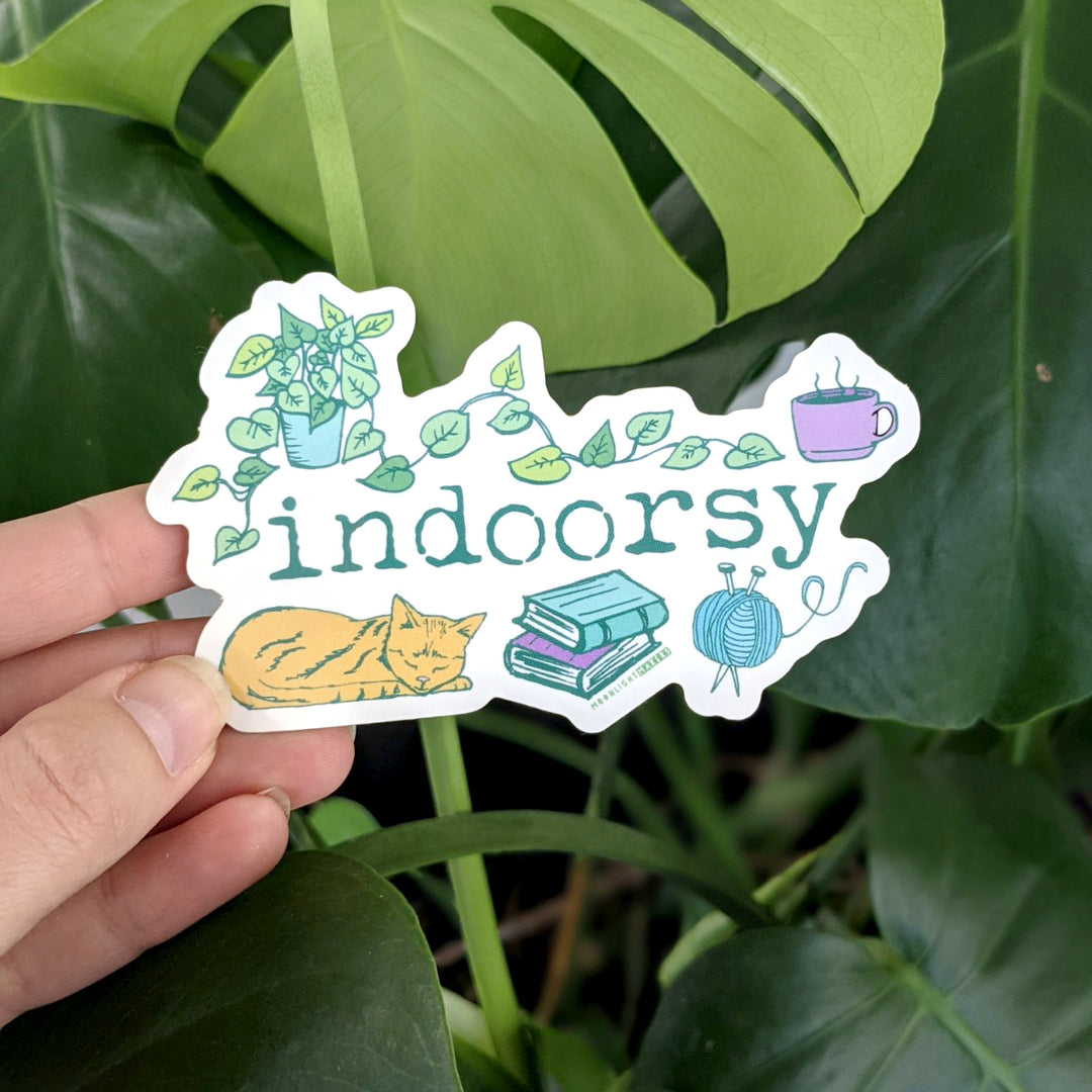Indoorsy - Die Cut Sticker - MoonlightMakers
