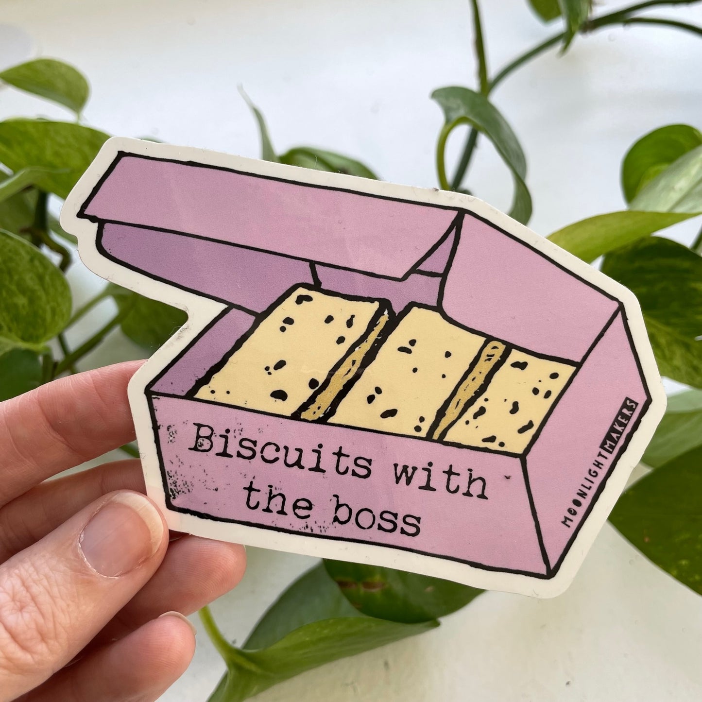 Biscuits With The Boss (Ted Lasso) - Die Cut Sticker - MoonlightMakers