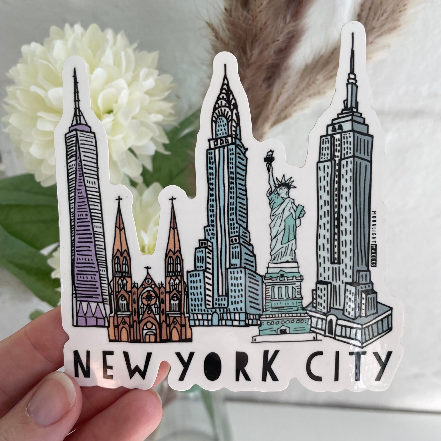 New York City - Die Cut Sticker - MoonlightMakers