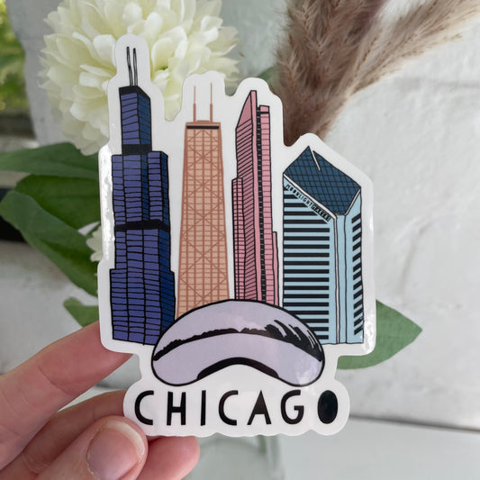 Chicago - Die Cut Sticker - MoonlightMakers