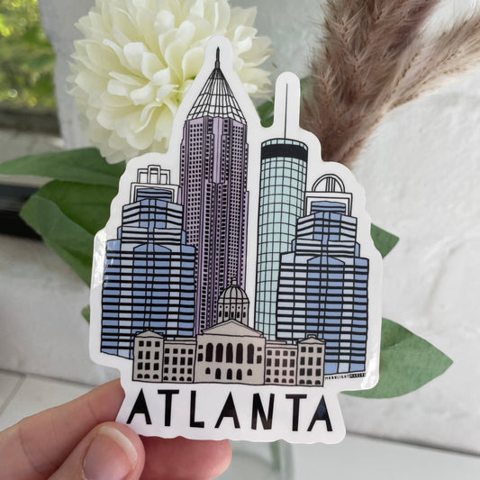 Atlanta, Georgia - Die Cut Sticker - MoonlightMakers
