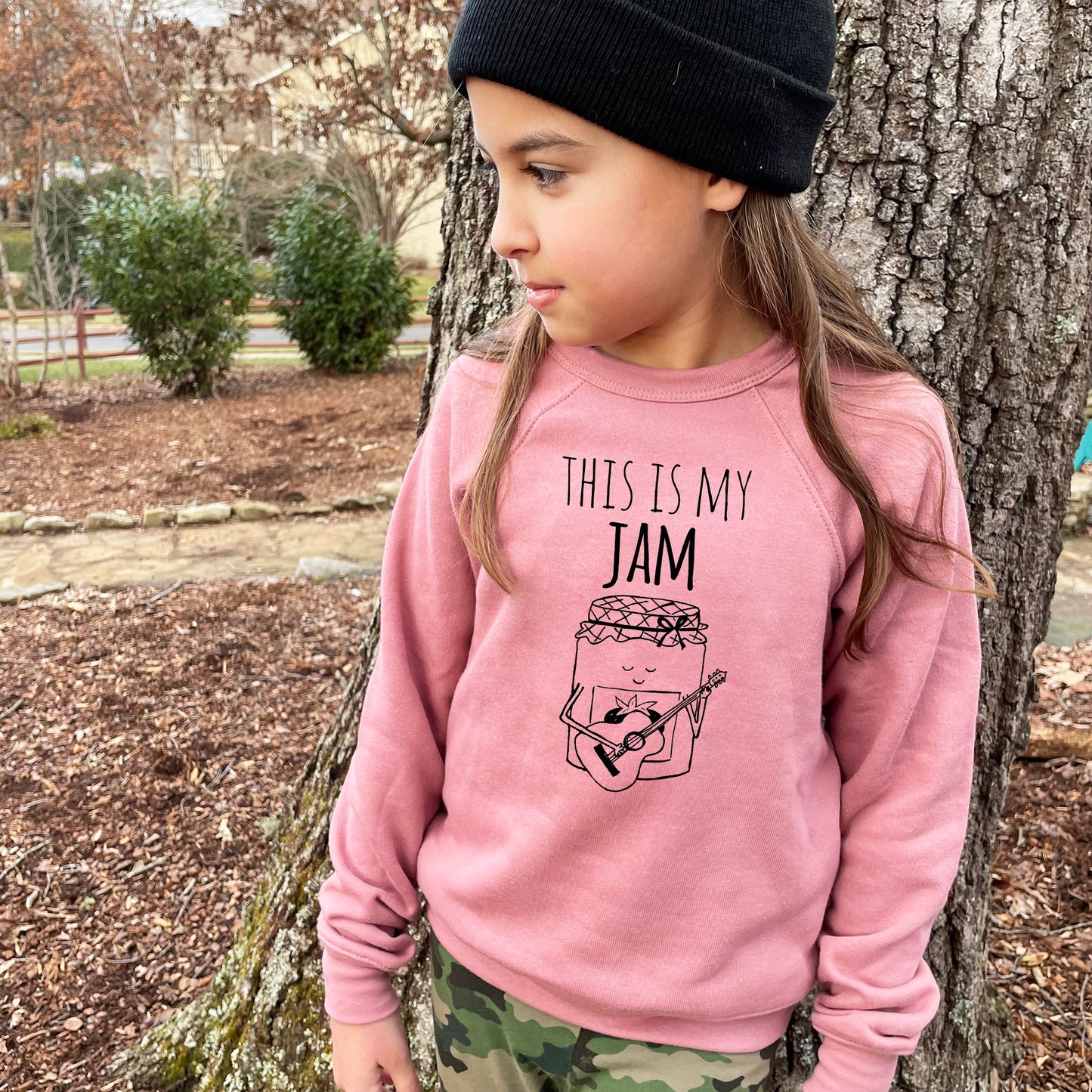 This Is My Jam - Kid's Sweatshirt - Heather Gray or Mauve