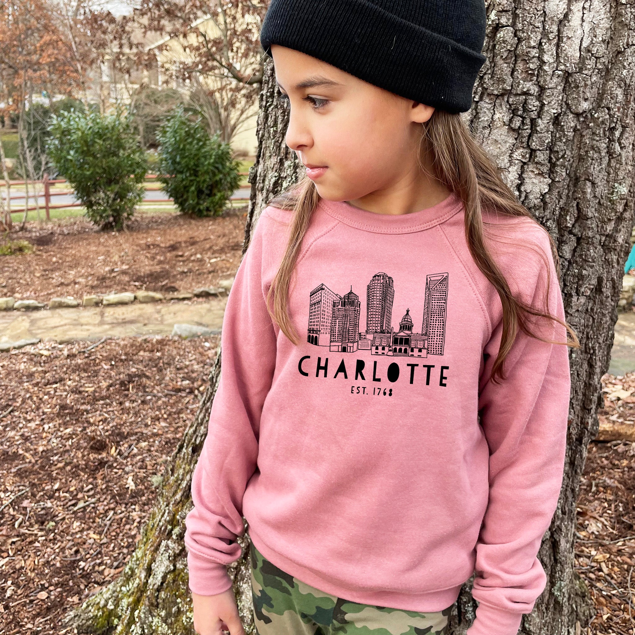 Charlotte Skyline - Kid's Sweatshirt